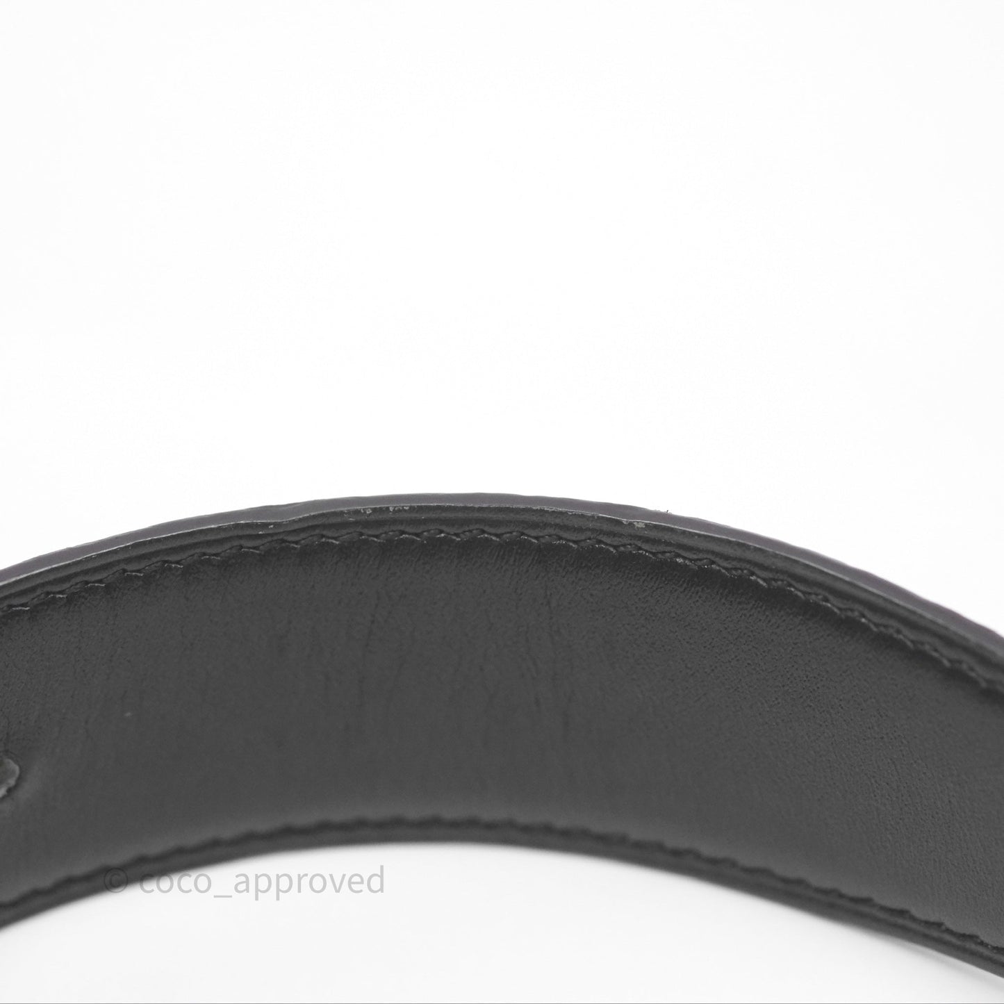 Hermès H Belt Buckle & Reversible Strap 32mm Etoupe/ Noir Palladium Hardware