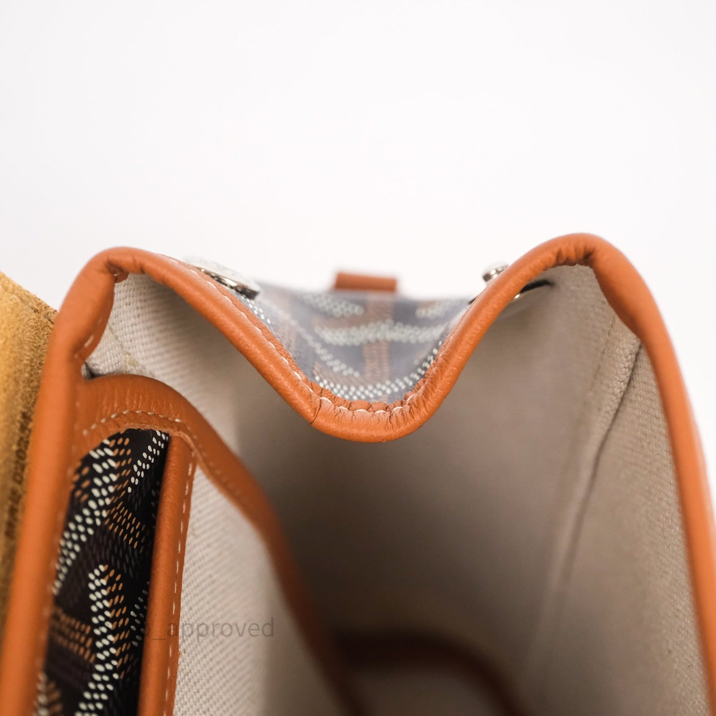 Goyard Mini Alpin Backpack Black/ Tan  Goyardine Calfskin