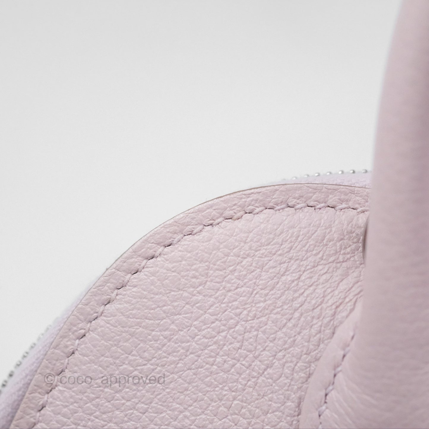 Hermès Bolide Mini 1923 Verso Evercolor Mauve Pale 09/ Caramel 28 Palladium Hardware