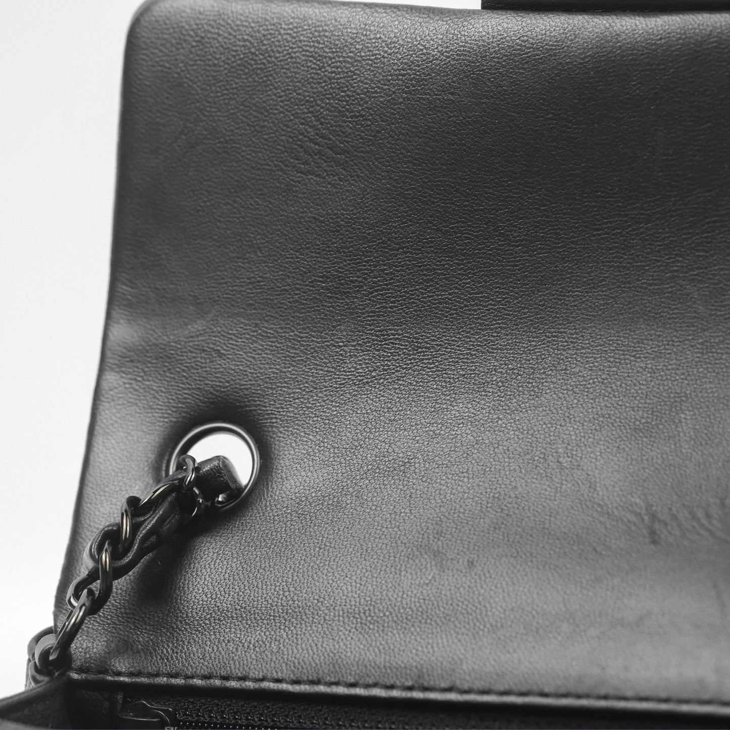 Chanel Quilted Mini Rectangular So Black Lambskin