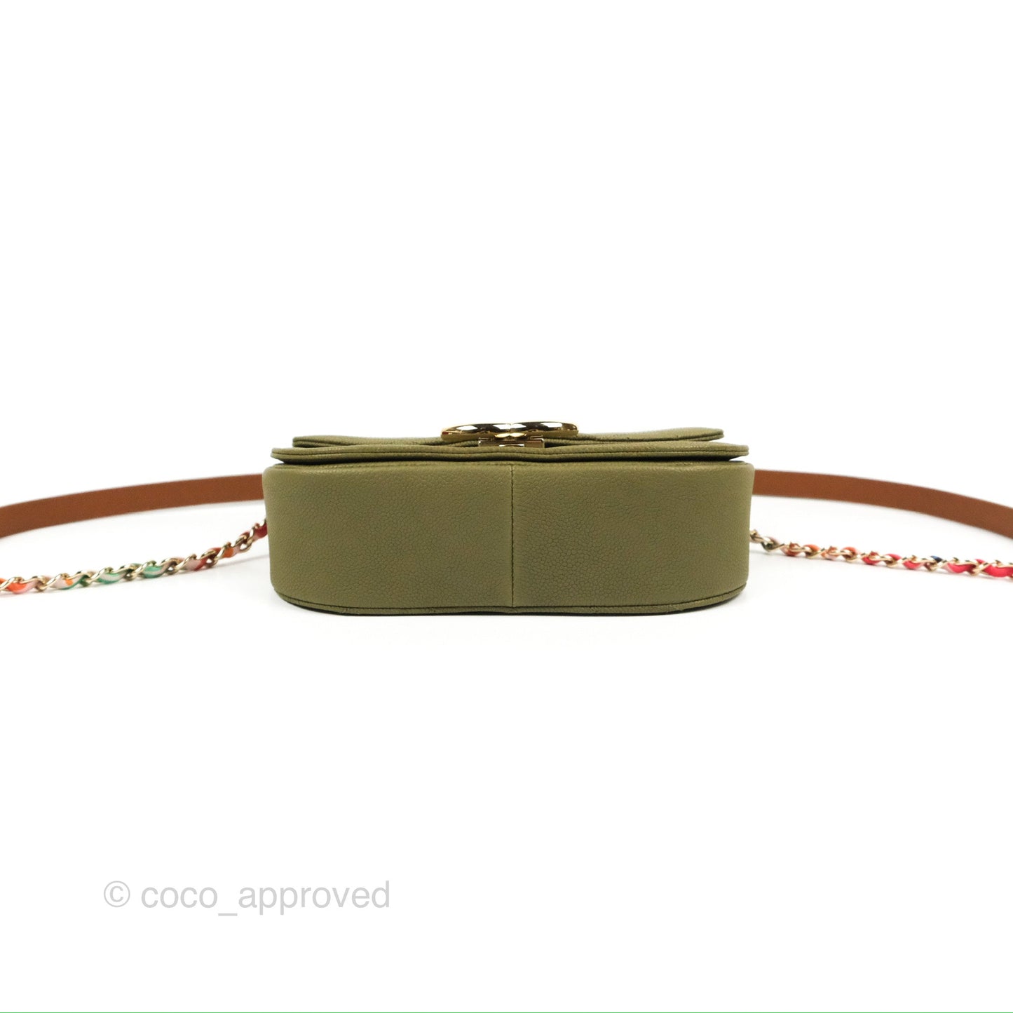 Chanel Small Cuba Top Handle Flap Khaki Caviar