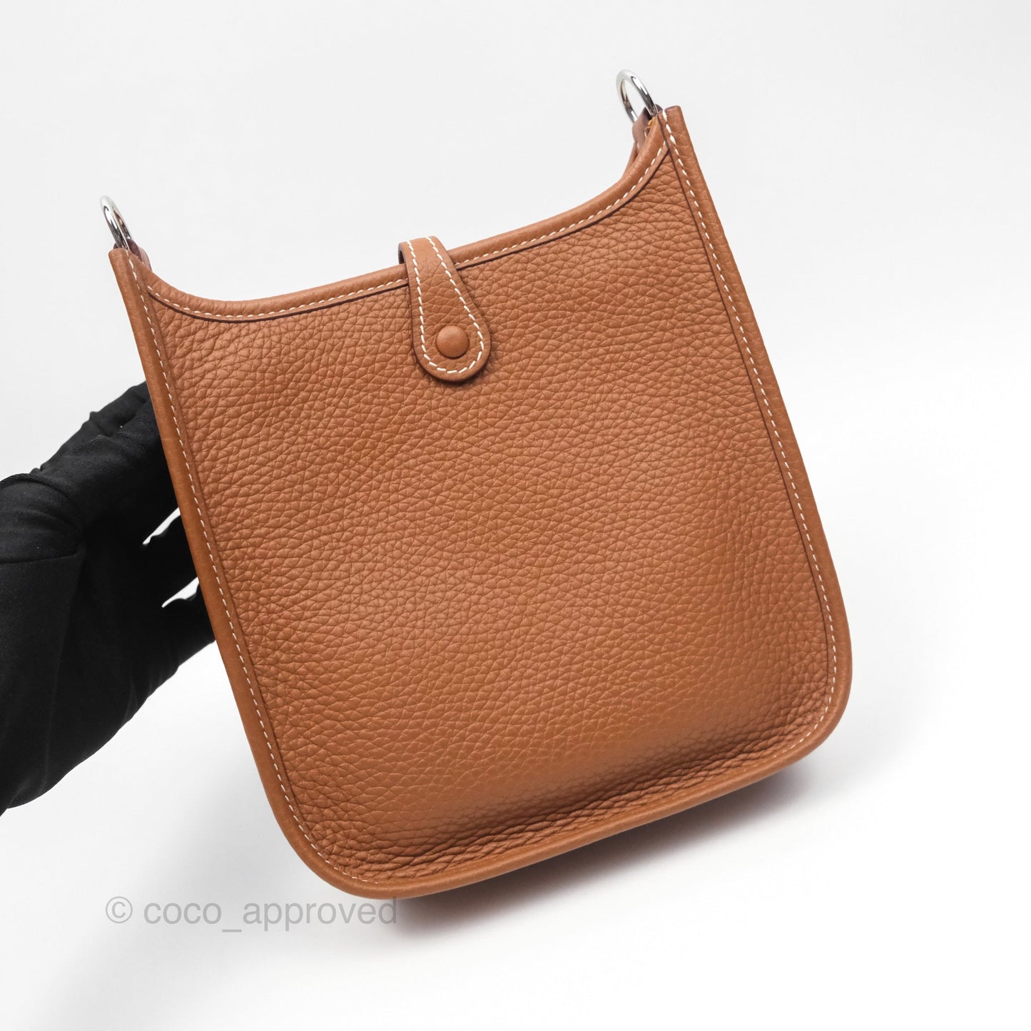 Hermès Mini Evelyne 16 Amazone Gold Clemence Palladium Hardware