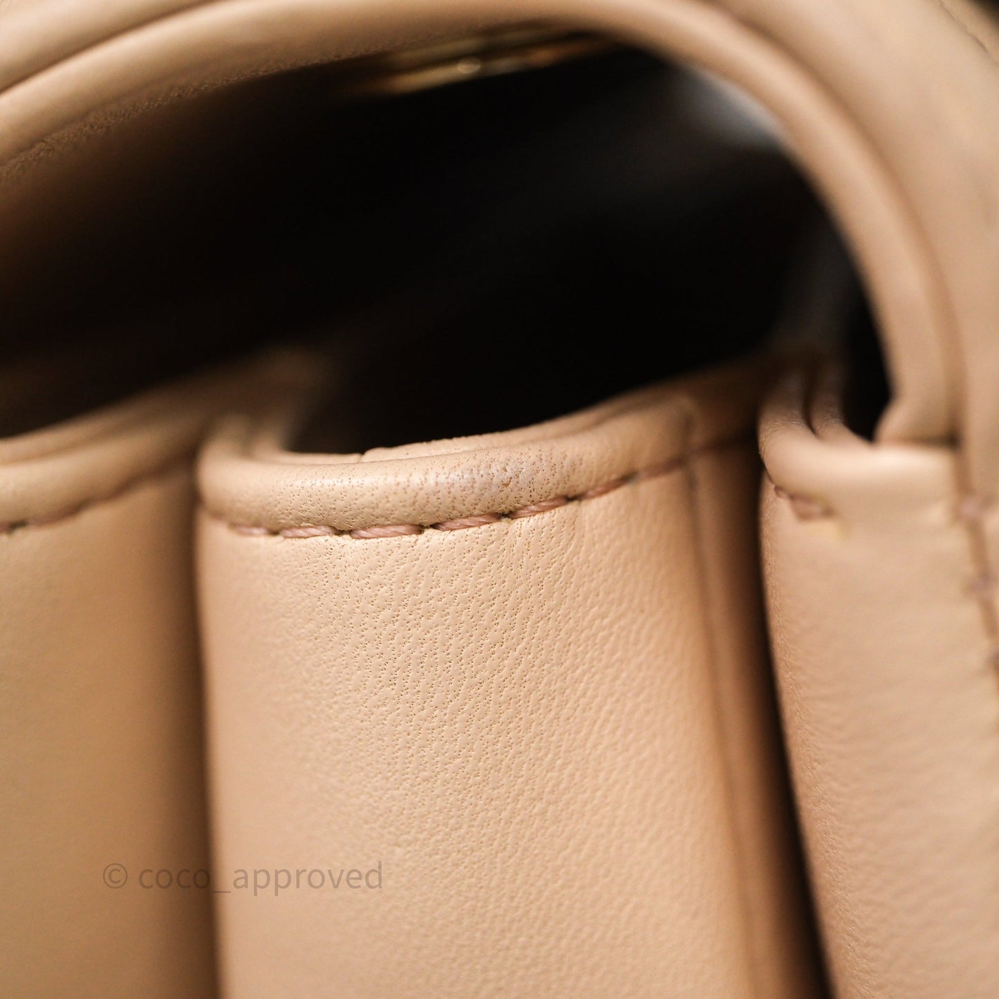 Chanel Small Trendy CC Beige Lambskin Gold Hardware