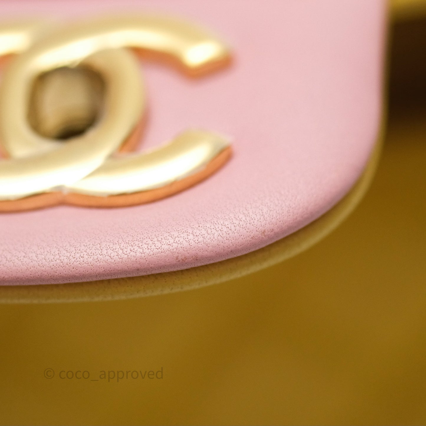 Chanel Quilted Mini Rectangular Flap Tri-Color Orange/Yellow/Pink Lambskin Gold Hardware