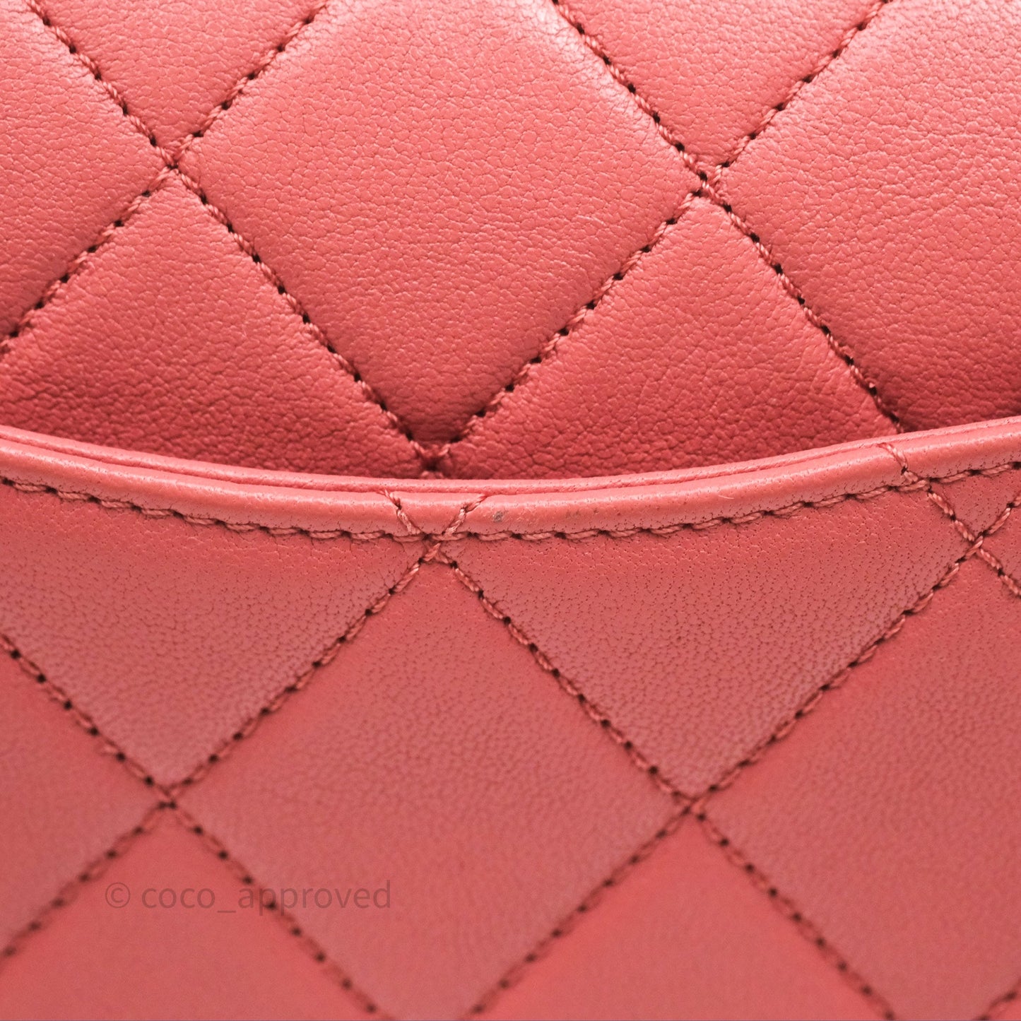 Chanel Quilted Small Chain Infinity Handle Bag Pink Lambskin Aged Gold Hardware