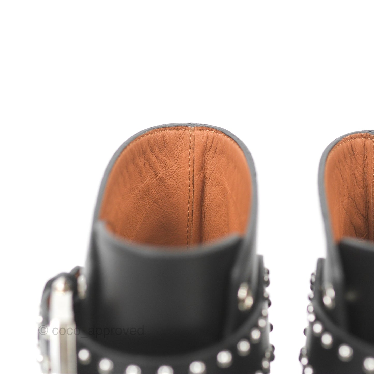 Givenchy Studded Buckle Ankle Boots Black Size 37