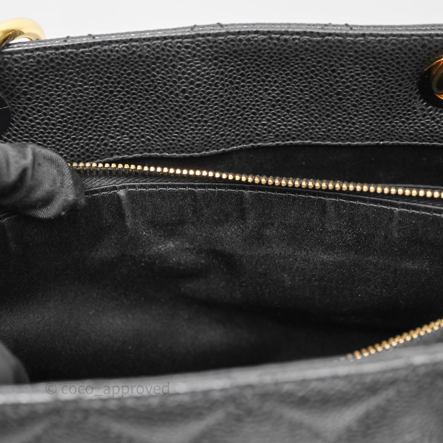 Chanel GST Black Caviar Gold Hardware