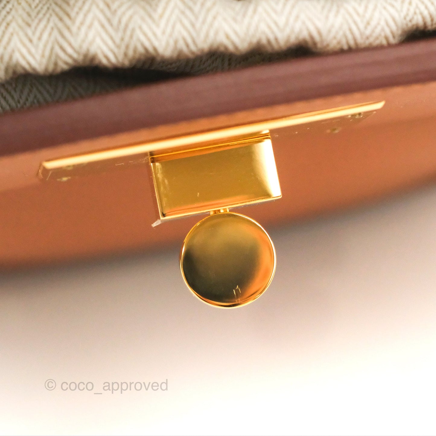 Hermès 24/24 21 Mini Gold Evercolor/Swift Gold Hardware