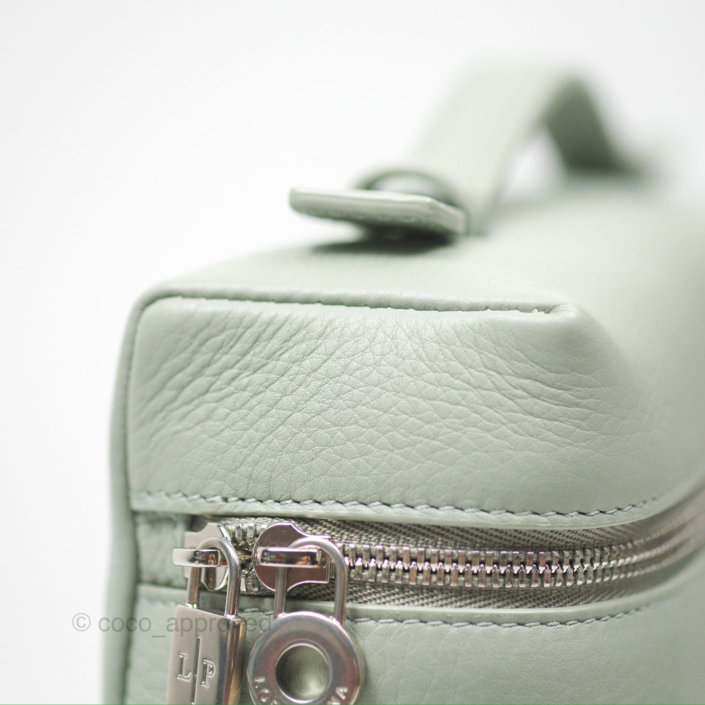 Loro Piana Extra Pocket Backpack L23.5 Eucalyptus Silver Hardware
