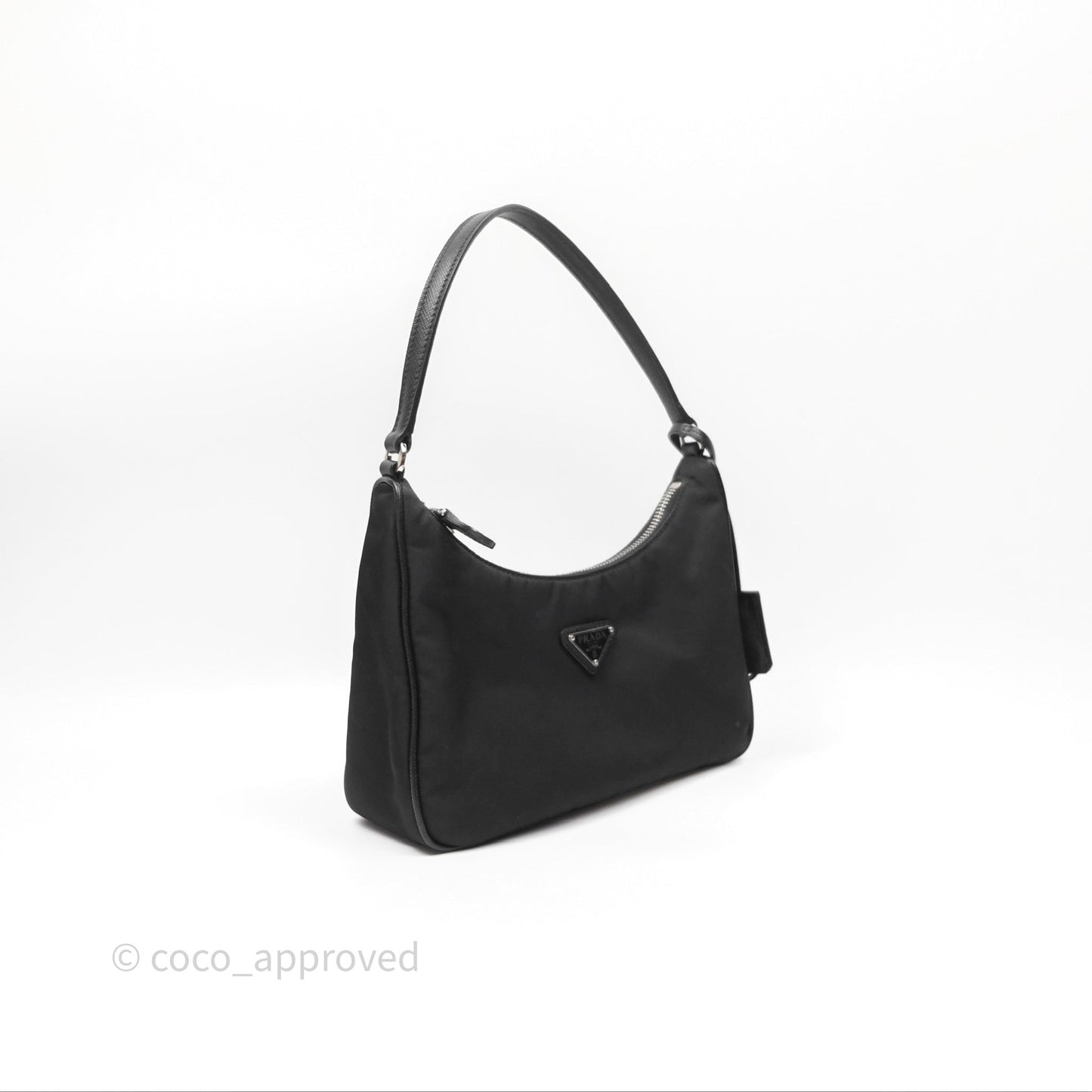 Prada Re-Edition 2005 Nylon Mini Bag Black Silver Hardware