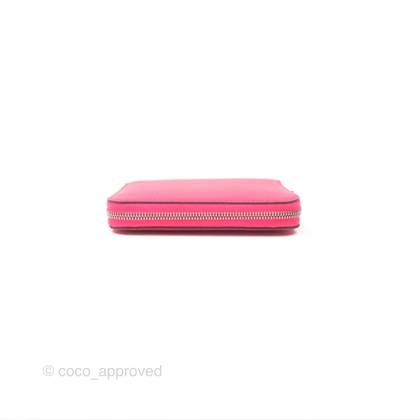 Hermès Silk In Compact Wallet Rose Extreme/ Colvert Epsom