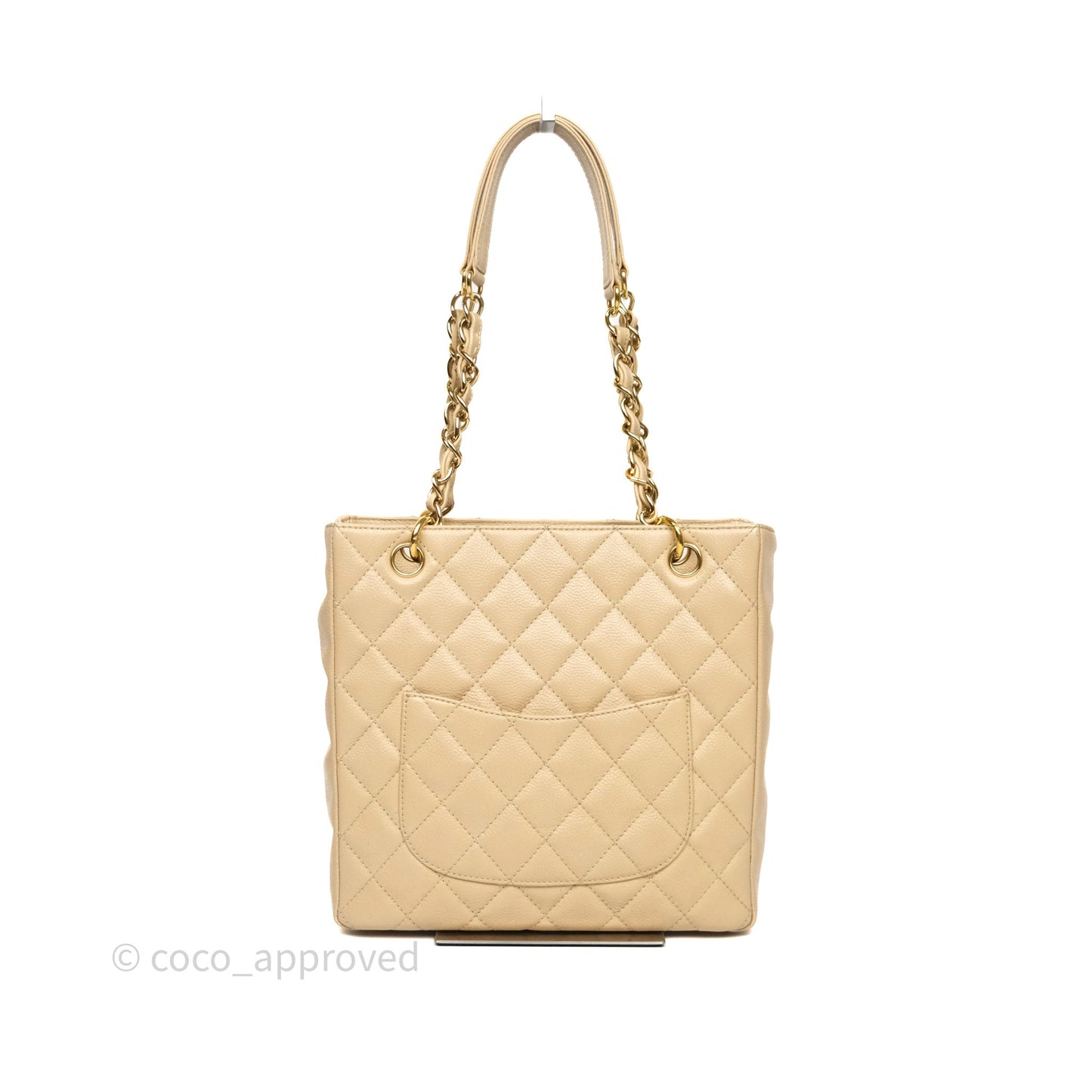 Chanel PST Tote Beige Caviar Gold Hardware