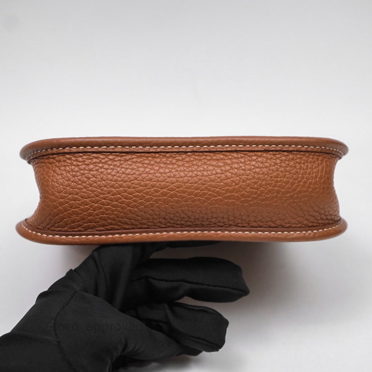 Hermès Mini Evelyne 16 Gold Clemence Gold Hardware