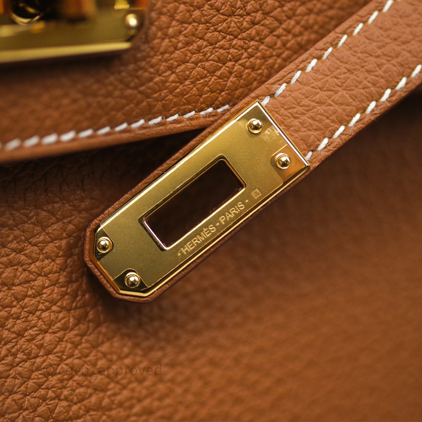 Hermès Retourne Kelly 25 Gold 37 Togo Gold Hardware