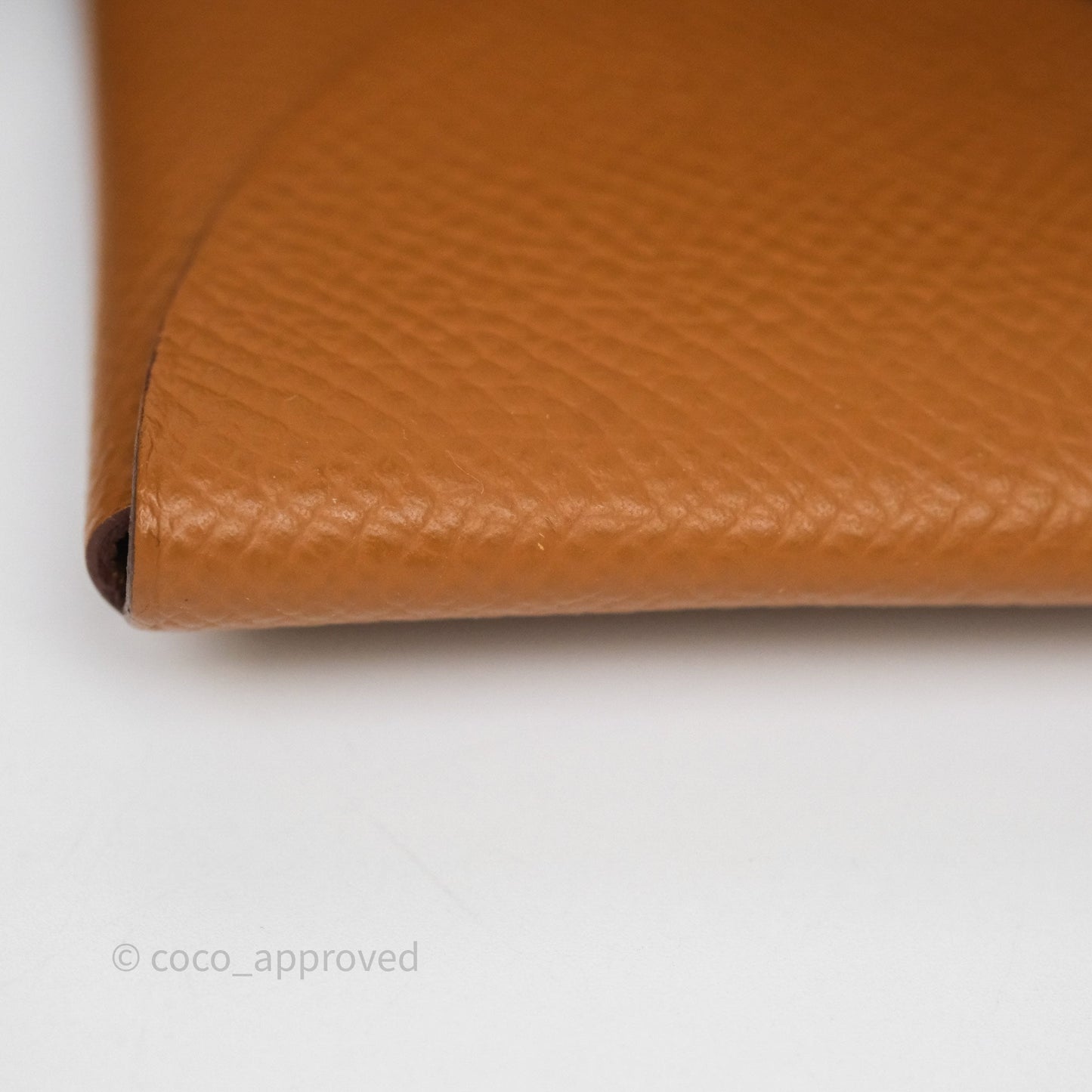 Hermès Calvi Duo Compact Card Holder Gold Epsom