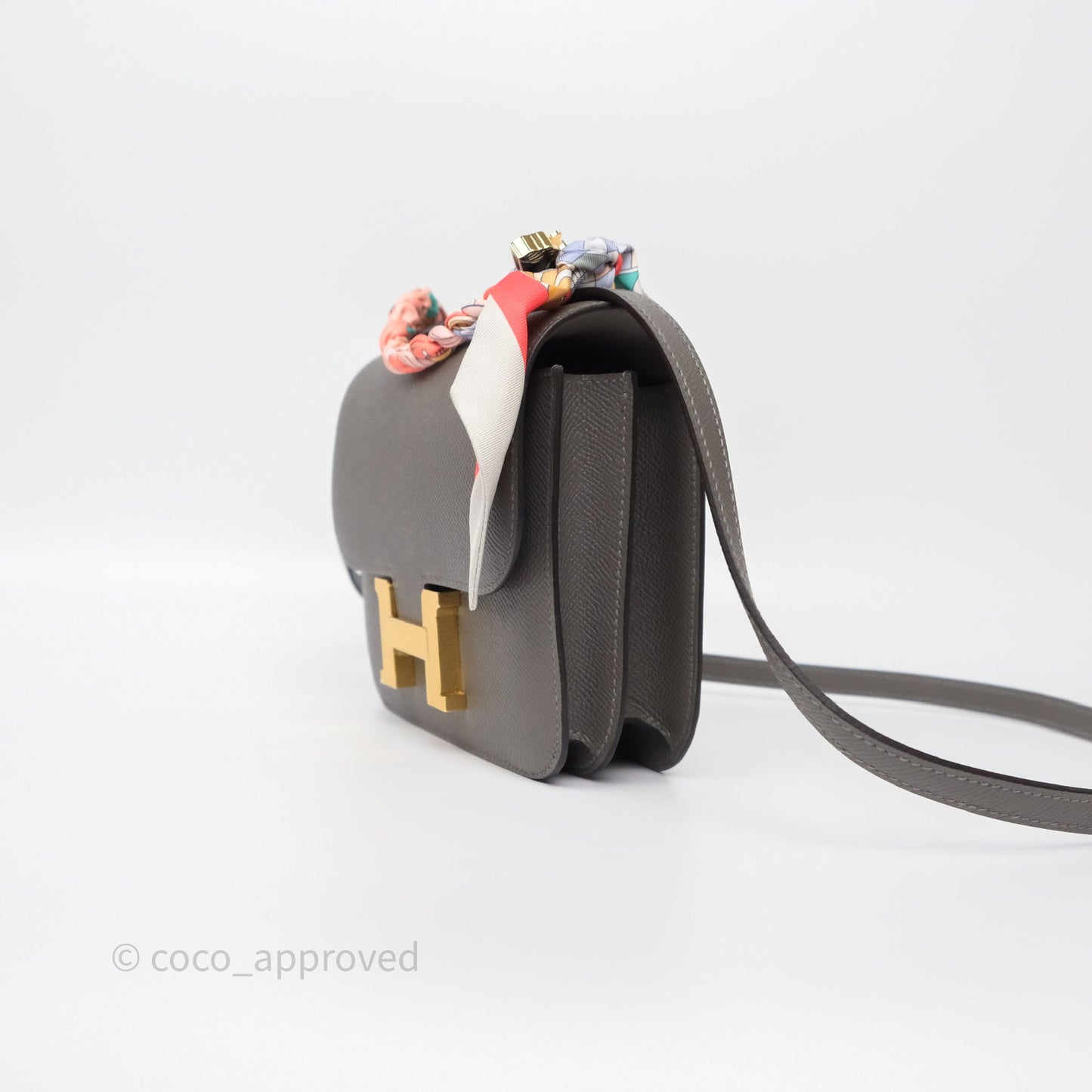 Hermès Constance III Mini Veau Epsom 0L Gris Meyer Gold Hardware
