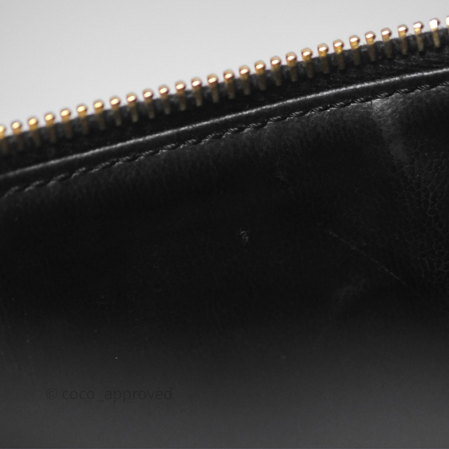 Chanel Vintage Vanity Case Black Caviar Gold Hardware