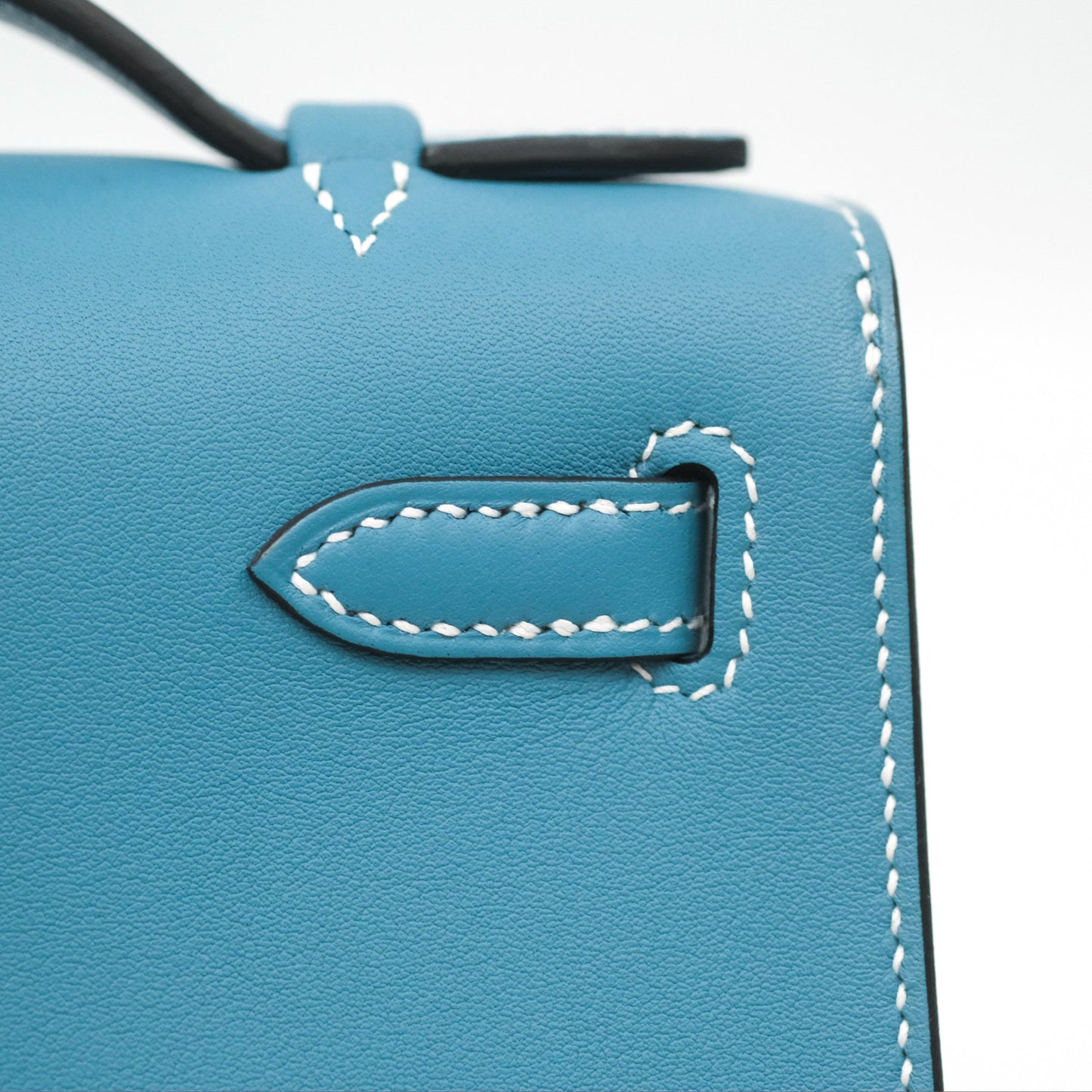 Hermès Kelly Mini Pochette Bleu Jean Swift Gold Hardware