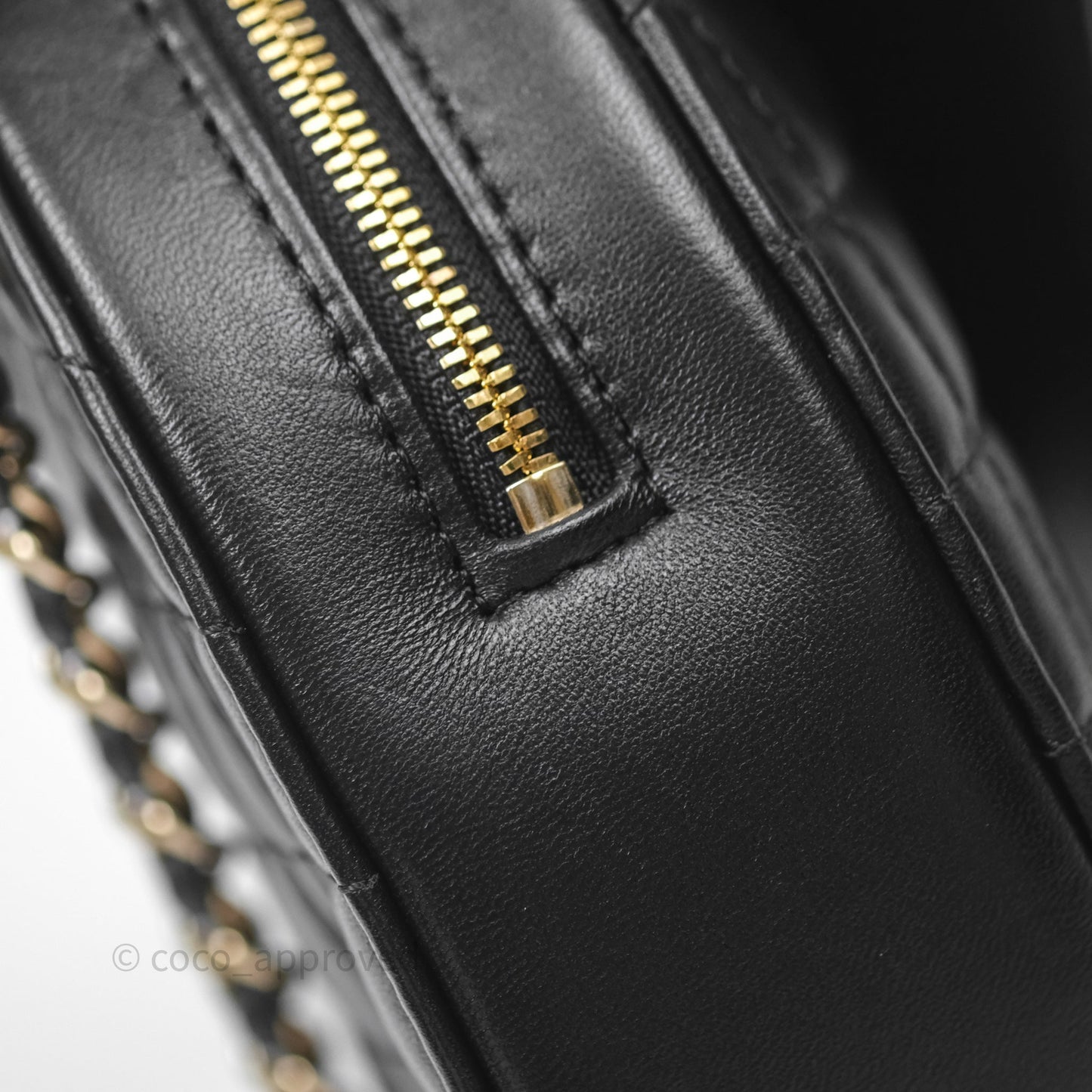Chanel Large Heart Bag Black Lambskin Gold Hardware 22S