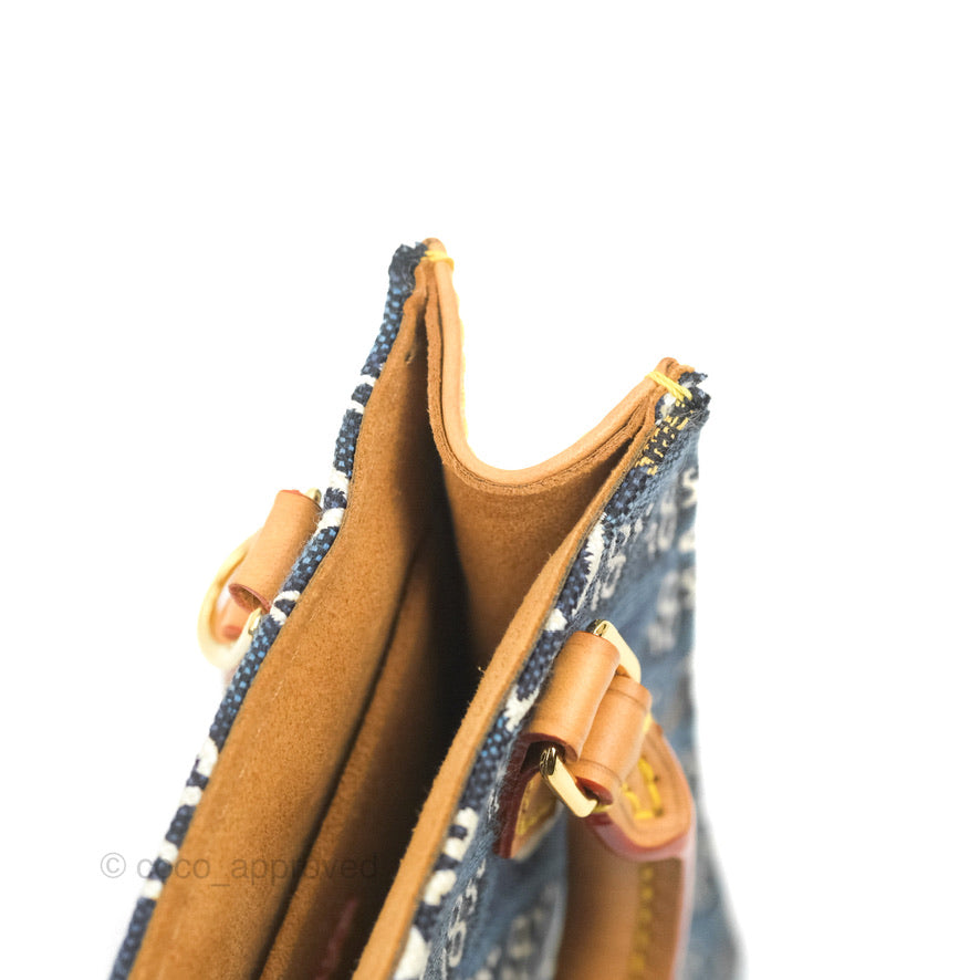 Louis Vuitton Petit Sac Plat Bag Denim Since 1854