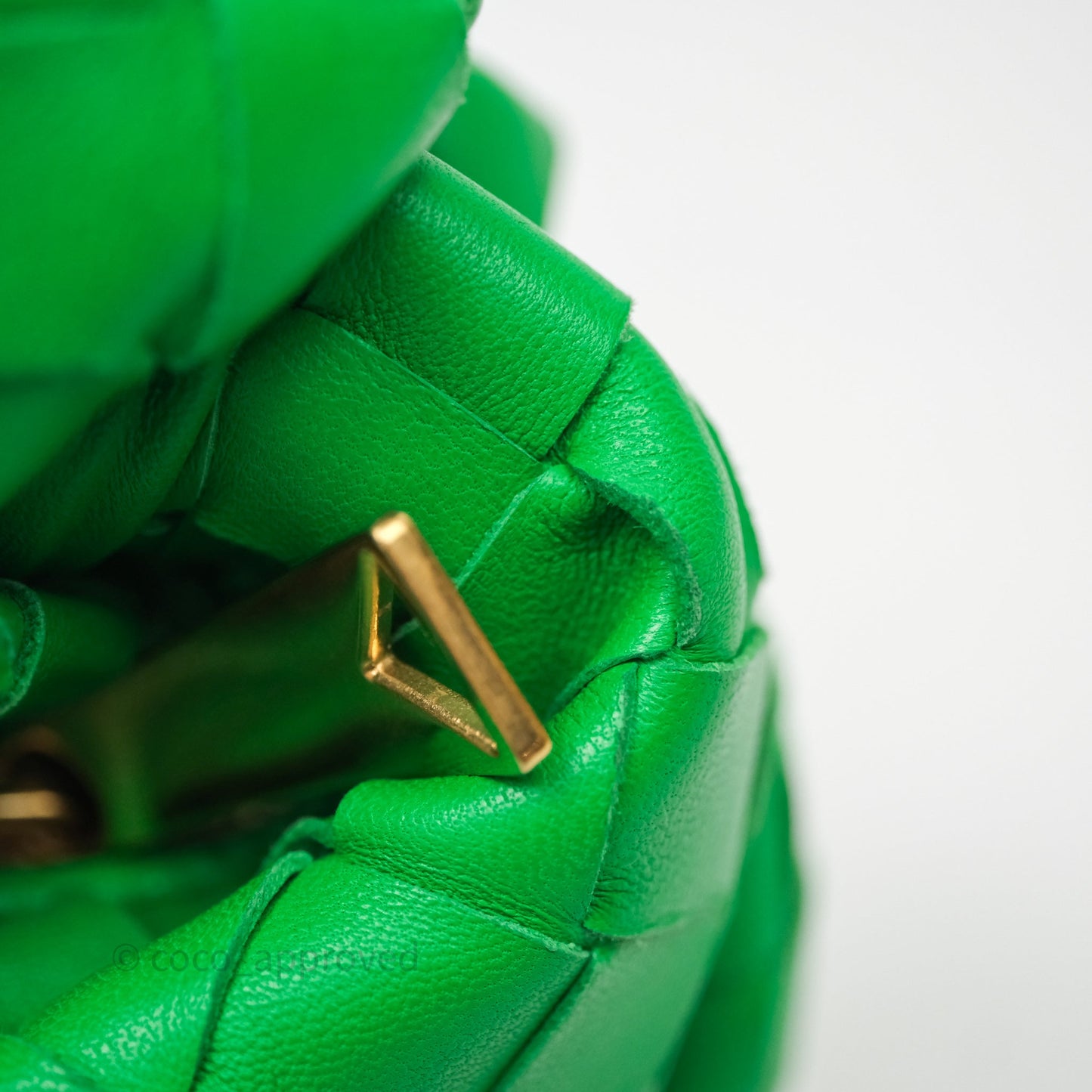 Bottega Veneta Mini Jodie Bag Green Intrecciato Lambskin