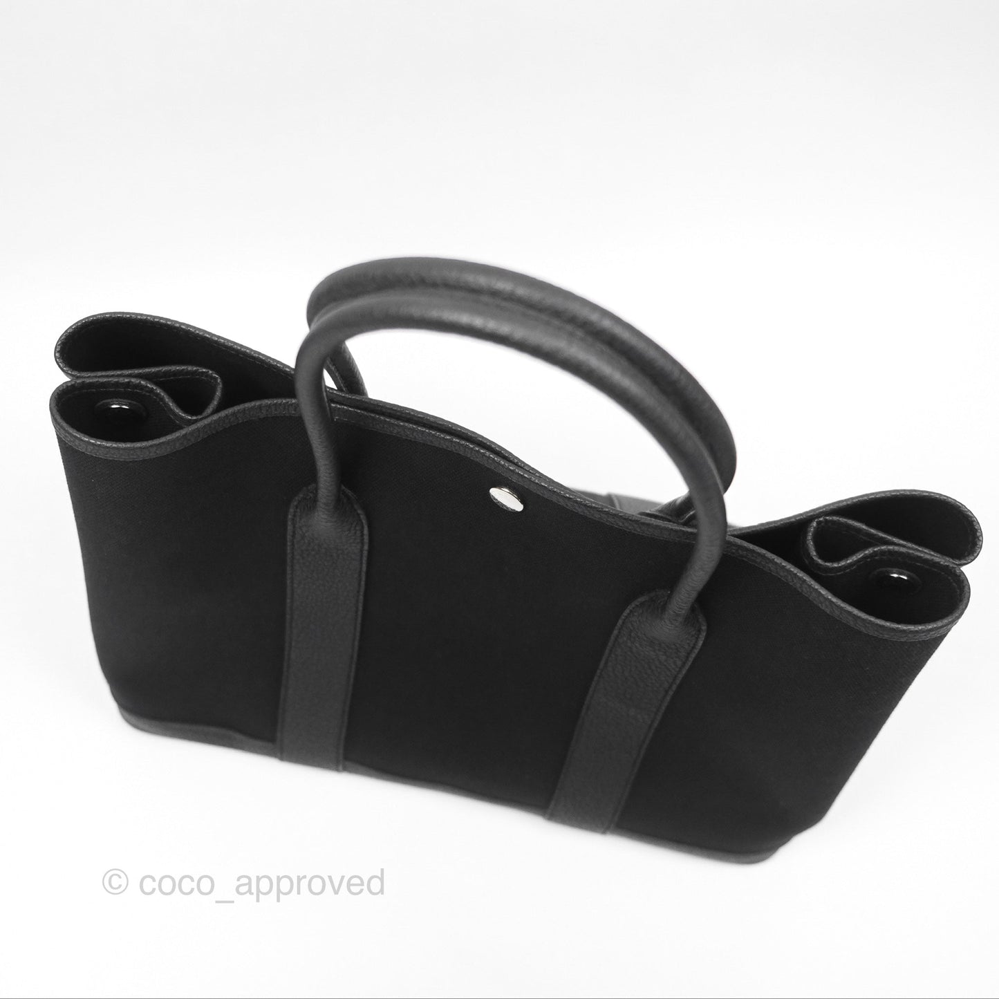 Hermès Garden Party 36 Noir 89 Canvas