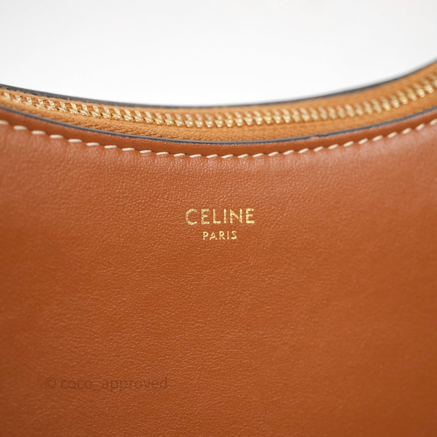 Celine Medium Ava Chain Bag Tan Calfskin
