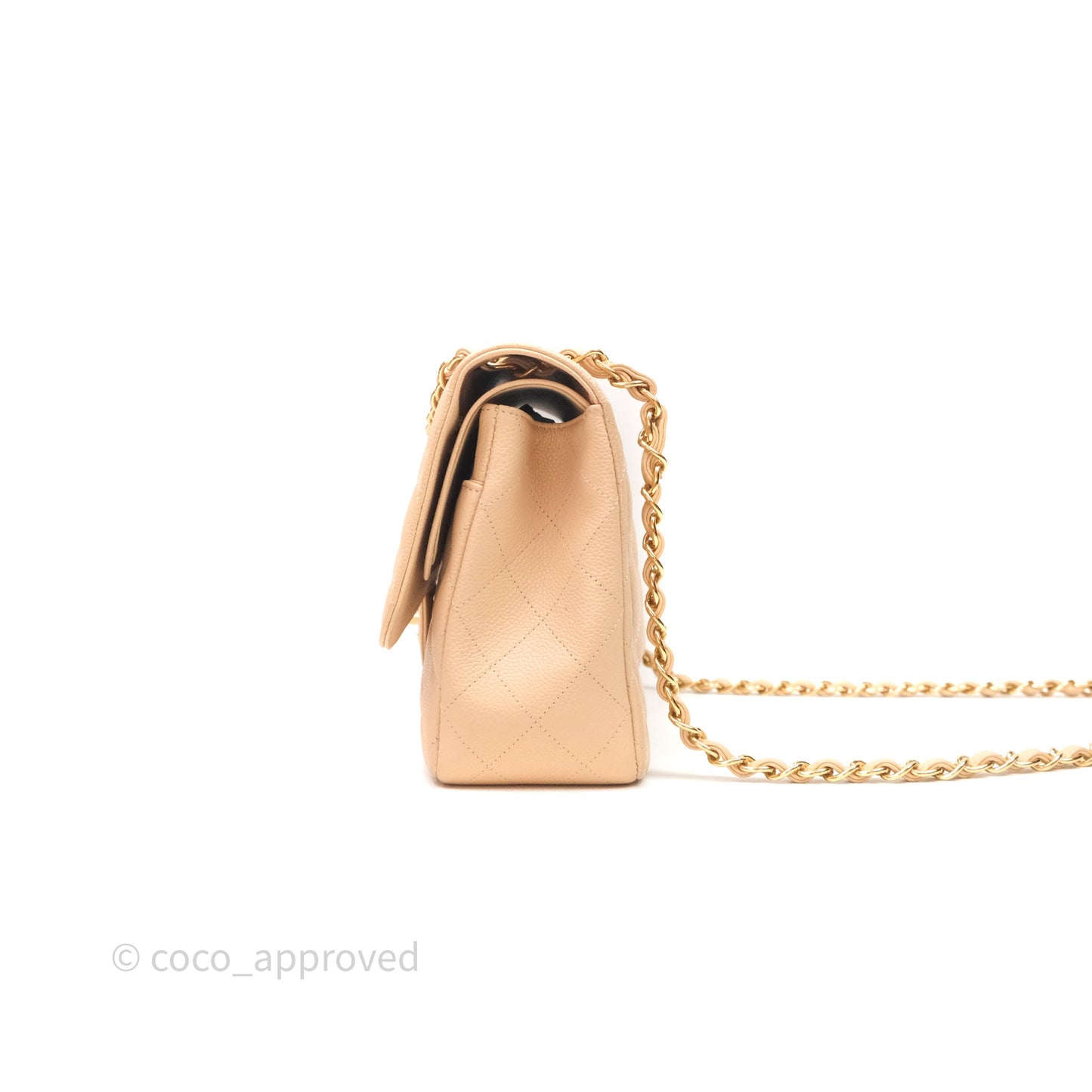 Chanel Jumbo Double Flap Beige Caviar Gold Hardware⁣⁣