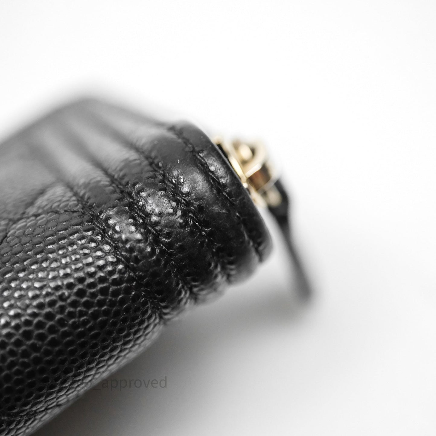 Chanel Boy Zip Wallet Black Caviar Gold Hardware