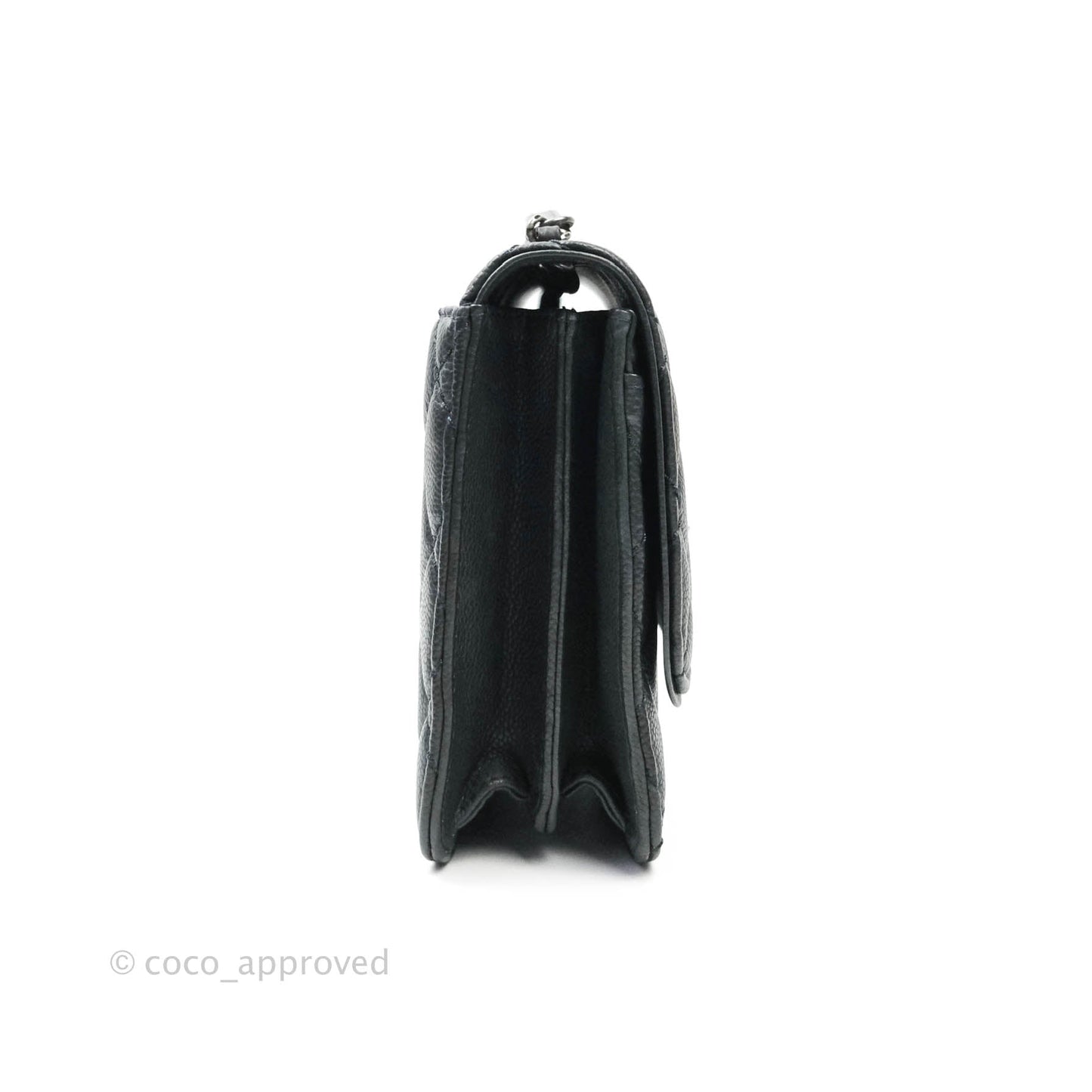 Chanel Medium Flap Caviar Ruthenium Hardware