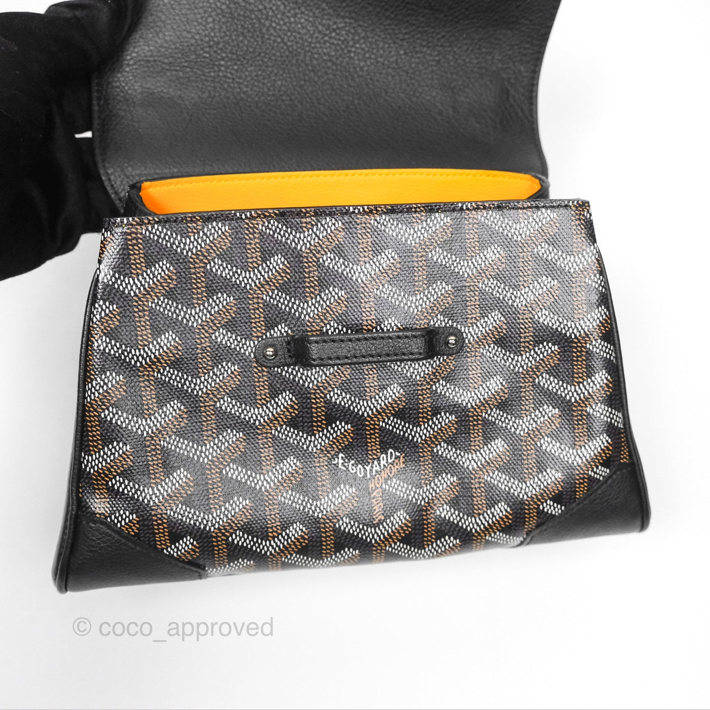 Goyard Saïgon Mini Bag Chevroches Calfskin Black