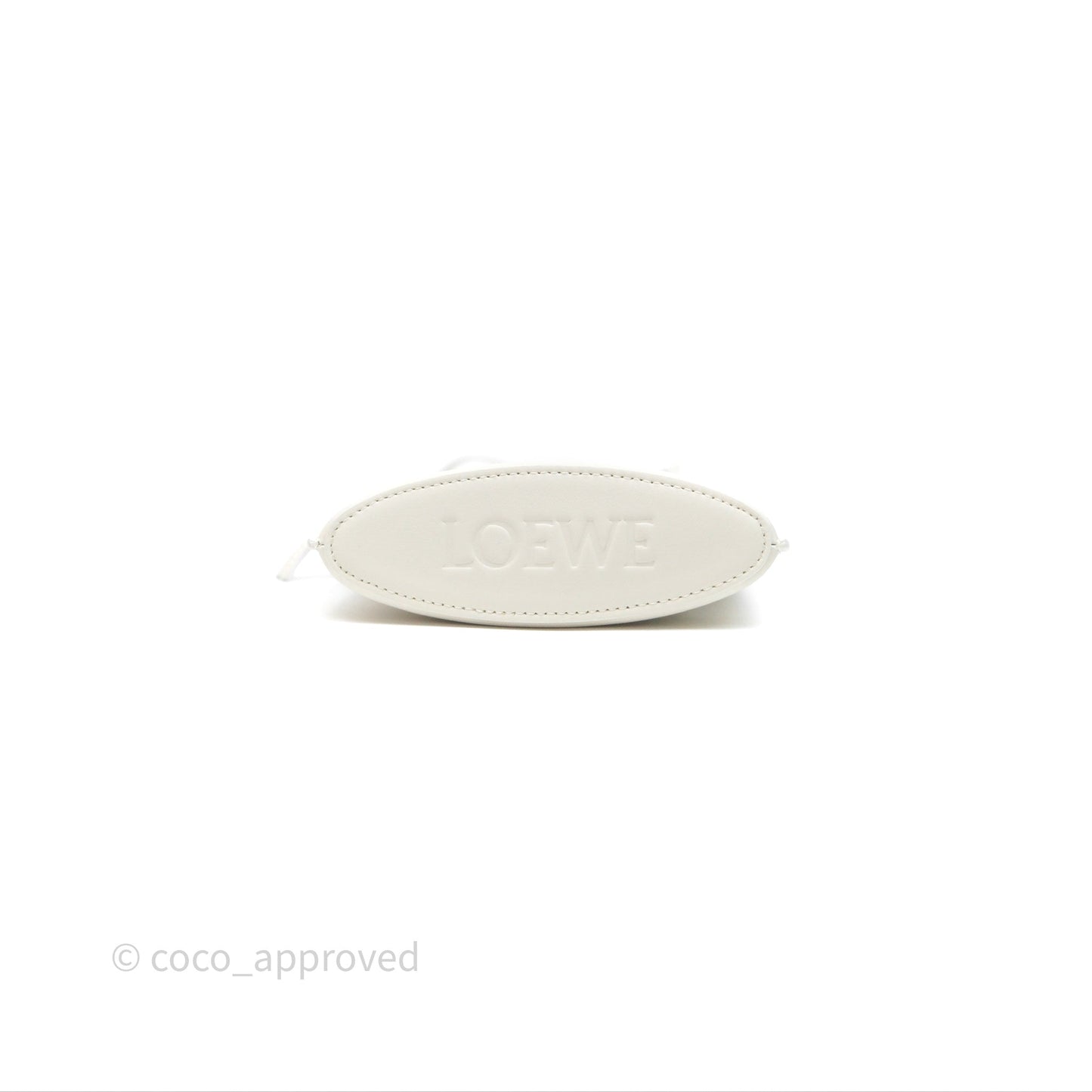Loewe Dice Pocket in Classic Calfskin White