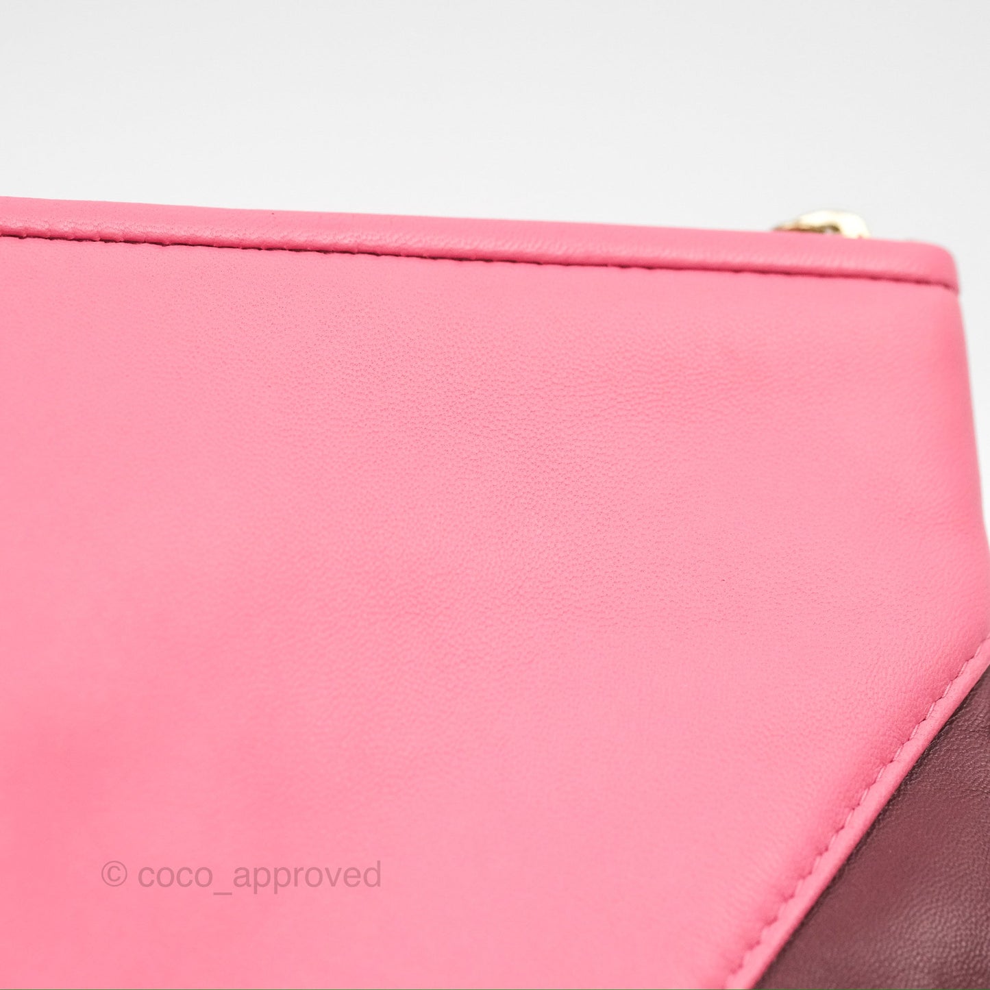 Chanel Cosmetic Case Clutch Patchwork Lambskin Gold Hardware