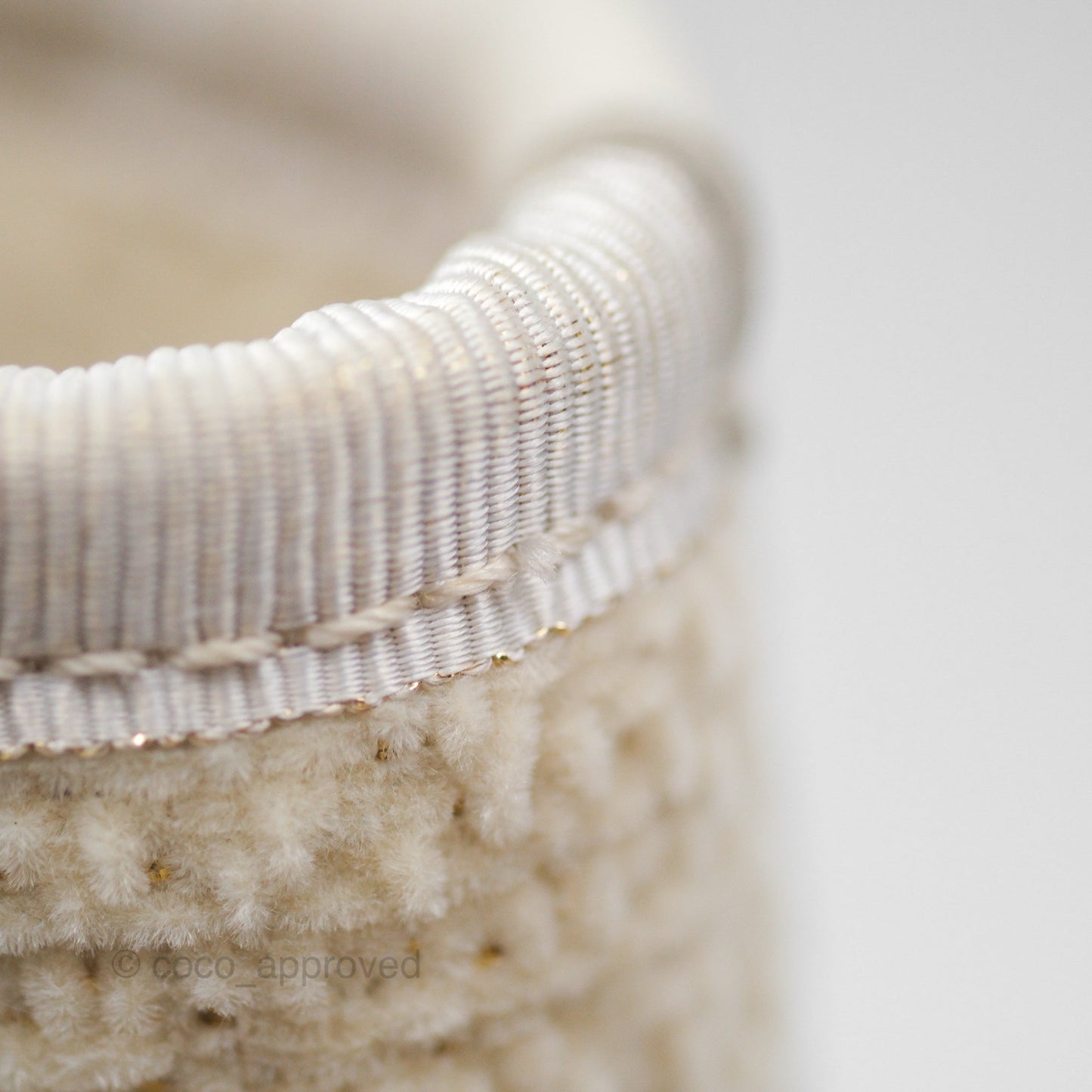 Chanel Medium Deauville Tote Ivory Lurex Boucle 19A