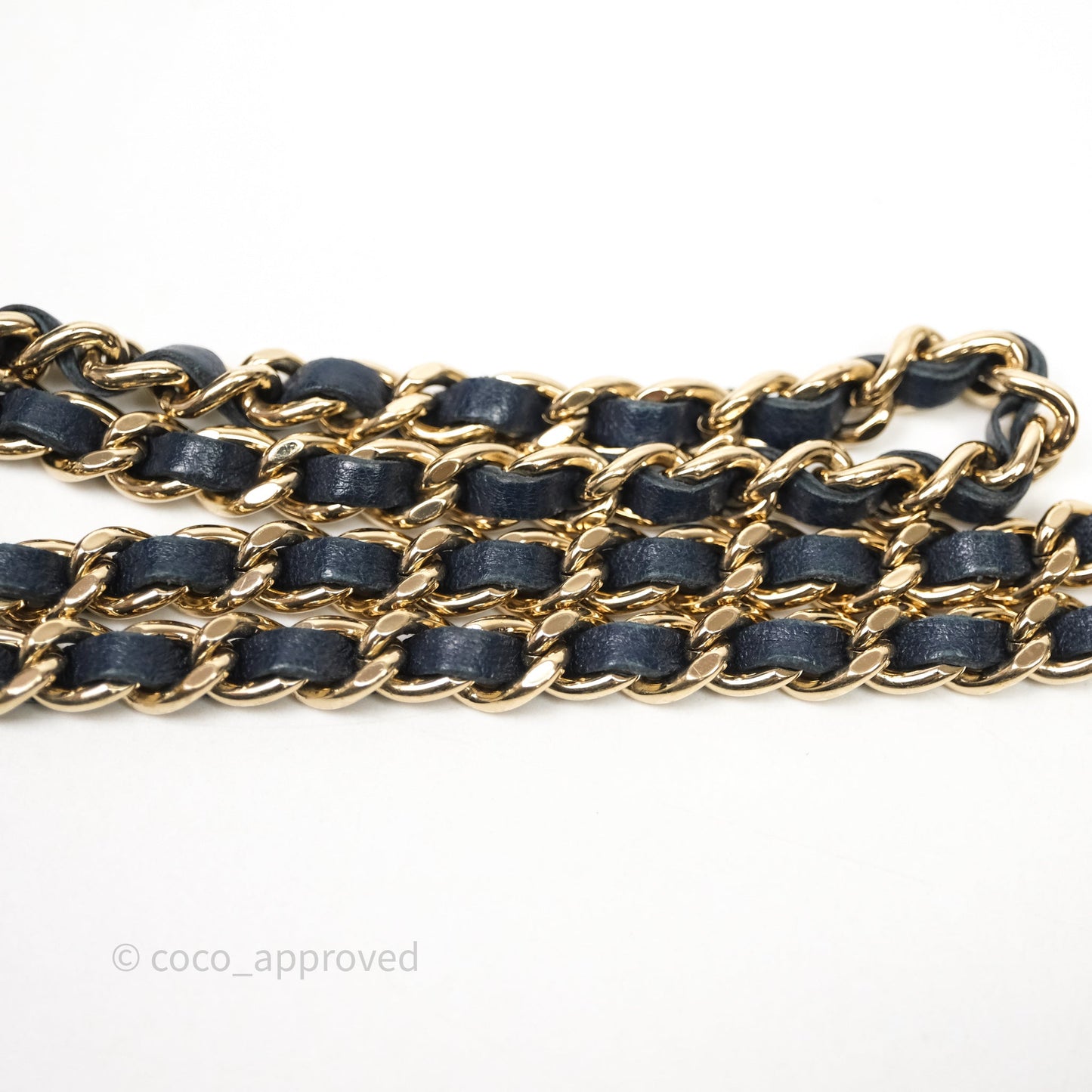 Chanel Trendy CC WOC Wallet On Chain Navy Lambskin Gold Hardware