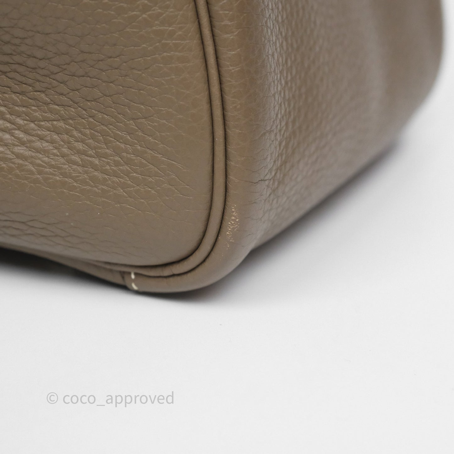 Hermès Lindy 30 Etoupe 18 Clemence Palladium Hardware