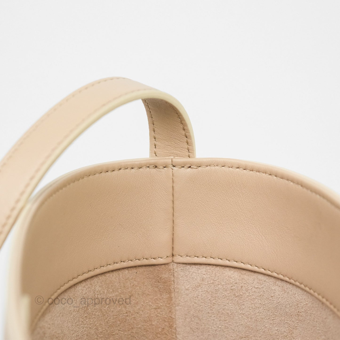 Celine Small Bucket Cuir Triomphe Calfskin Nude