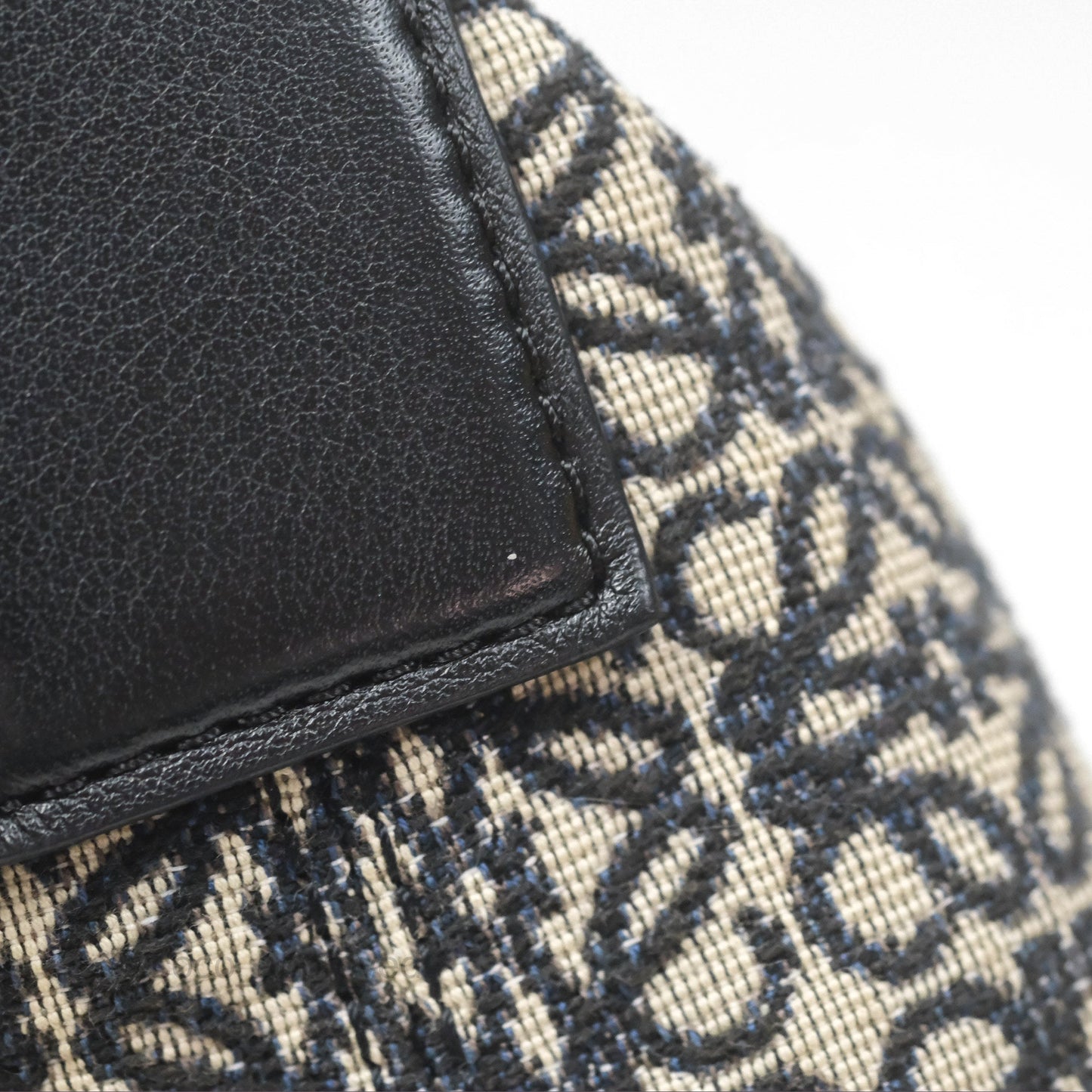 Loewe Small Cubi bag in Anagram Jacquard & Calfskin Navy/ Black