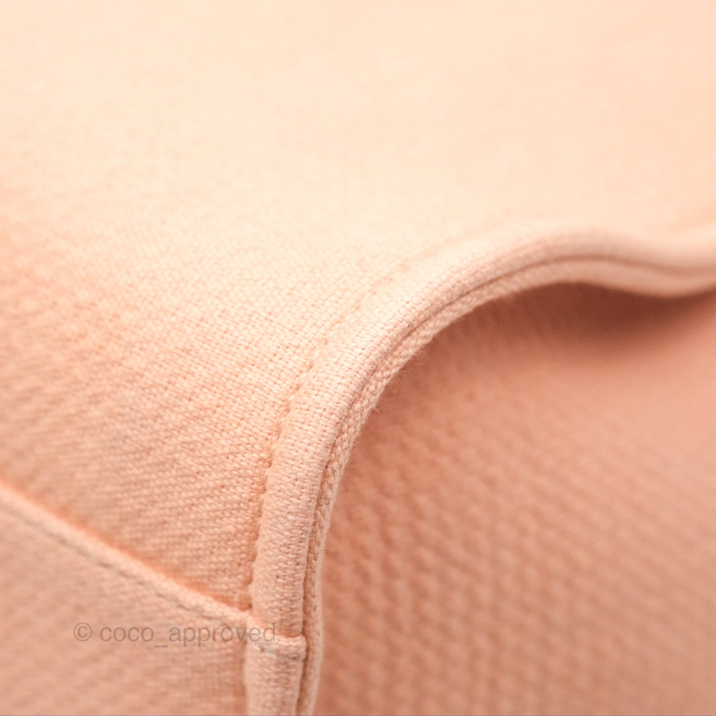 Chanel Large Deauville Coral Clair Canvas