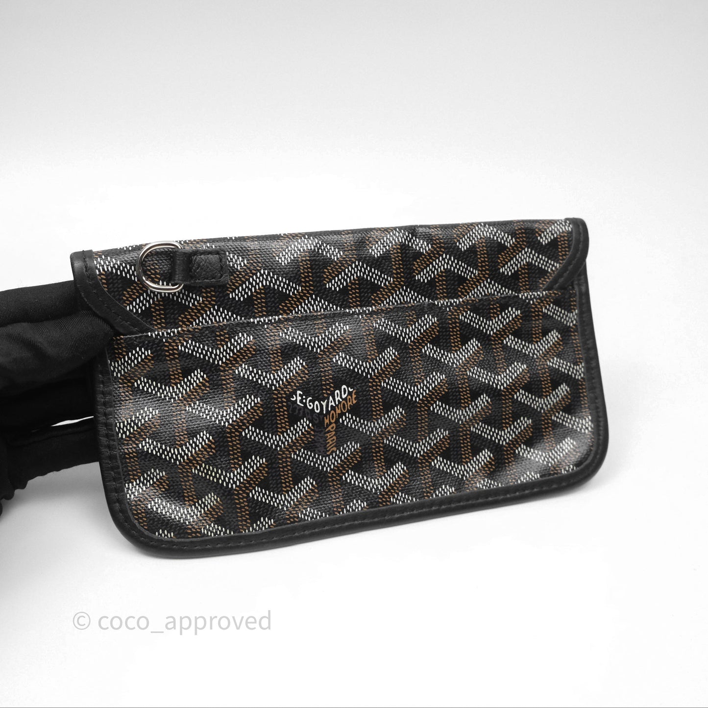 Goyard Saint Louis Black Goyardine Canvas PM⁣⁣⁣⁣⁣⁣⁣⁣⁣⁣⁣⁣⁣⁣⁣⁣