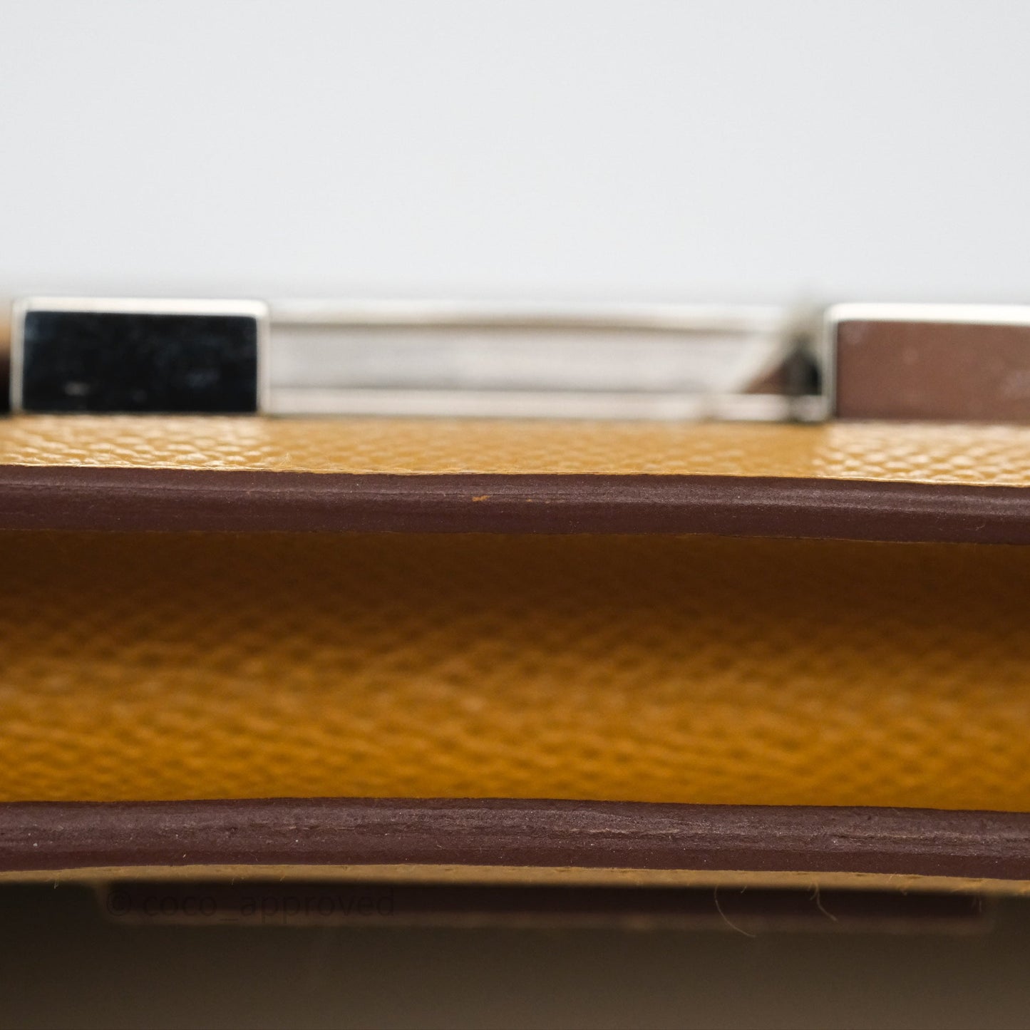 Hermès Constance Slim Wallet Sesame 2S Epsom Palladium Hardware