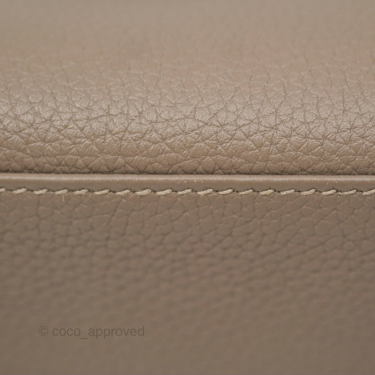Hermès Retourne Kelly 25 Gris Asphalte M8 Togo Palladium Hardware