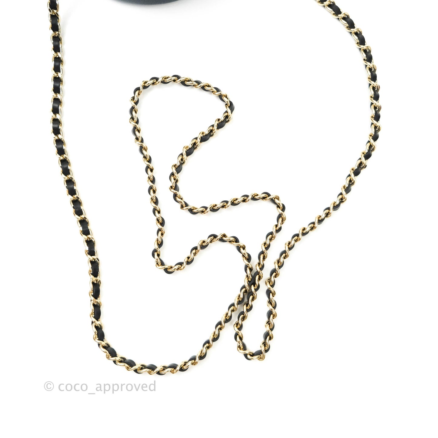 Chanel Quilted Round Filigree Clutch With Chain Navy Black Caviar Gold Hardware