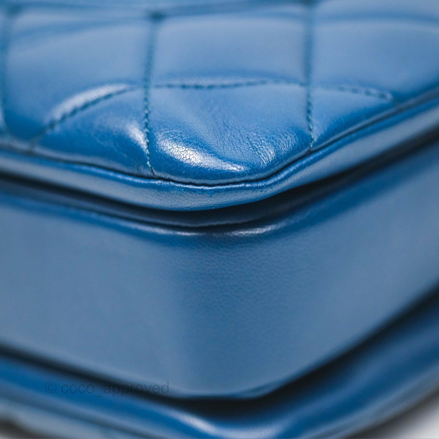 Chanel Medium Trendy CC Navy Blue Lambskin Gold Hardware