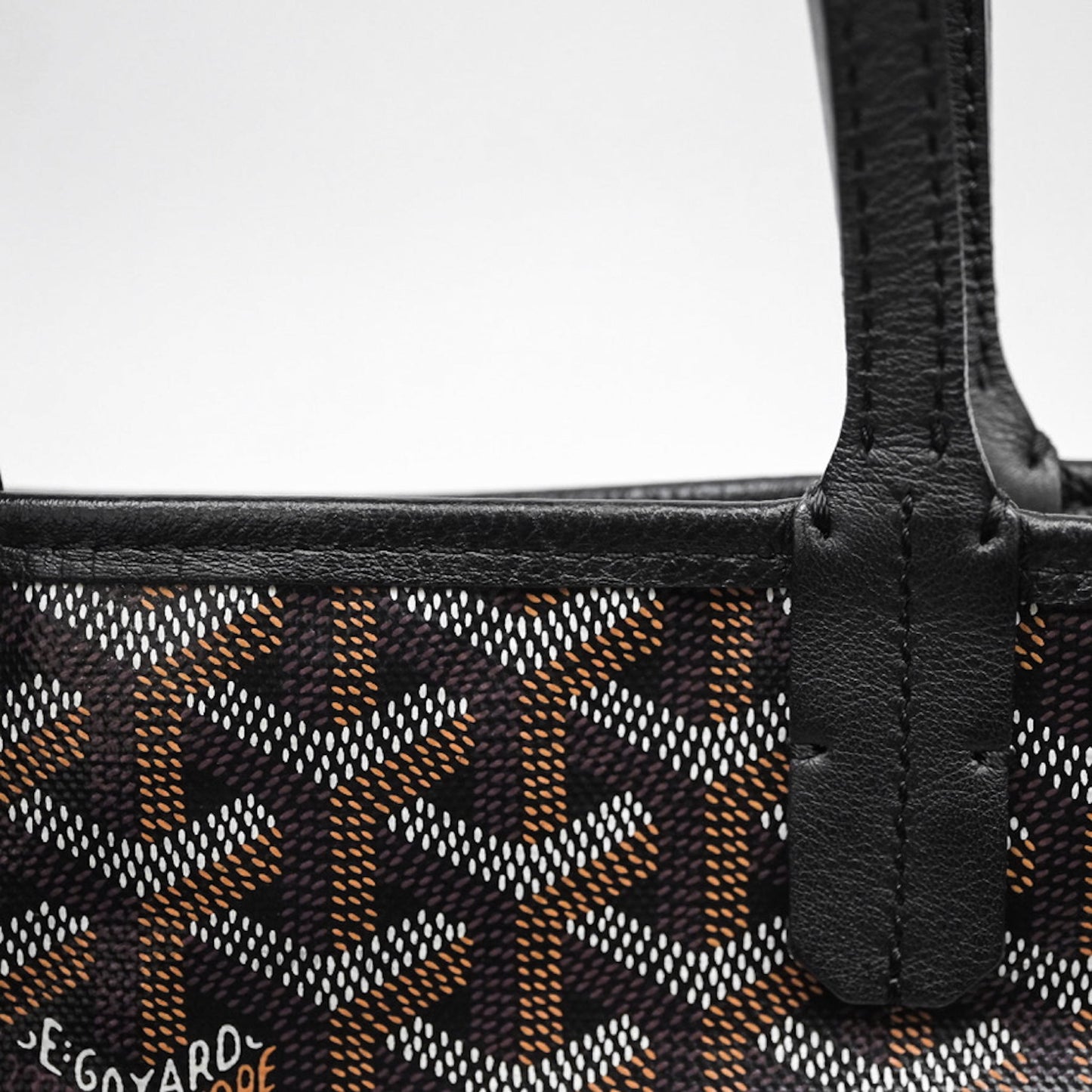 Goyard Anjou Mini Bag Goyardine Canvas Black