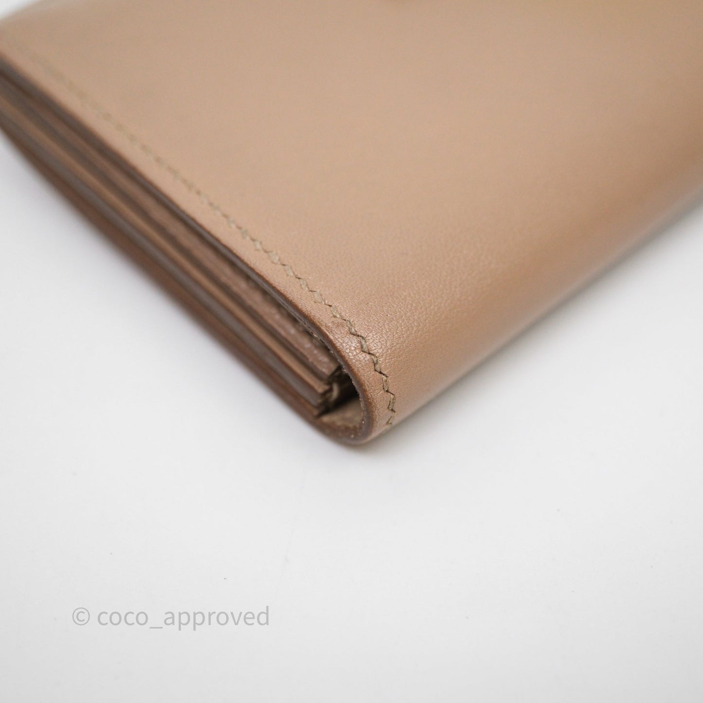 Hermès Bearn Card Holder Taupe 16 Swift Palladium Hardware
