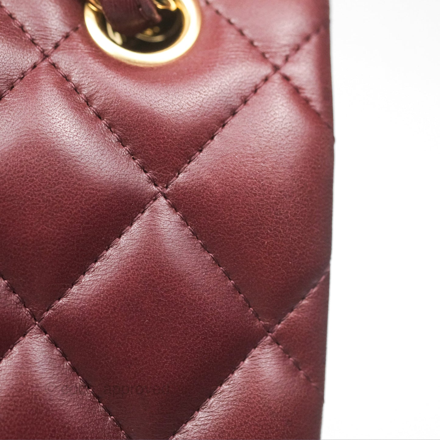 Chanel Jumbo Double Flap Burgundy Lambskin Gold Hardware