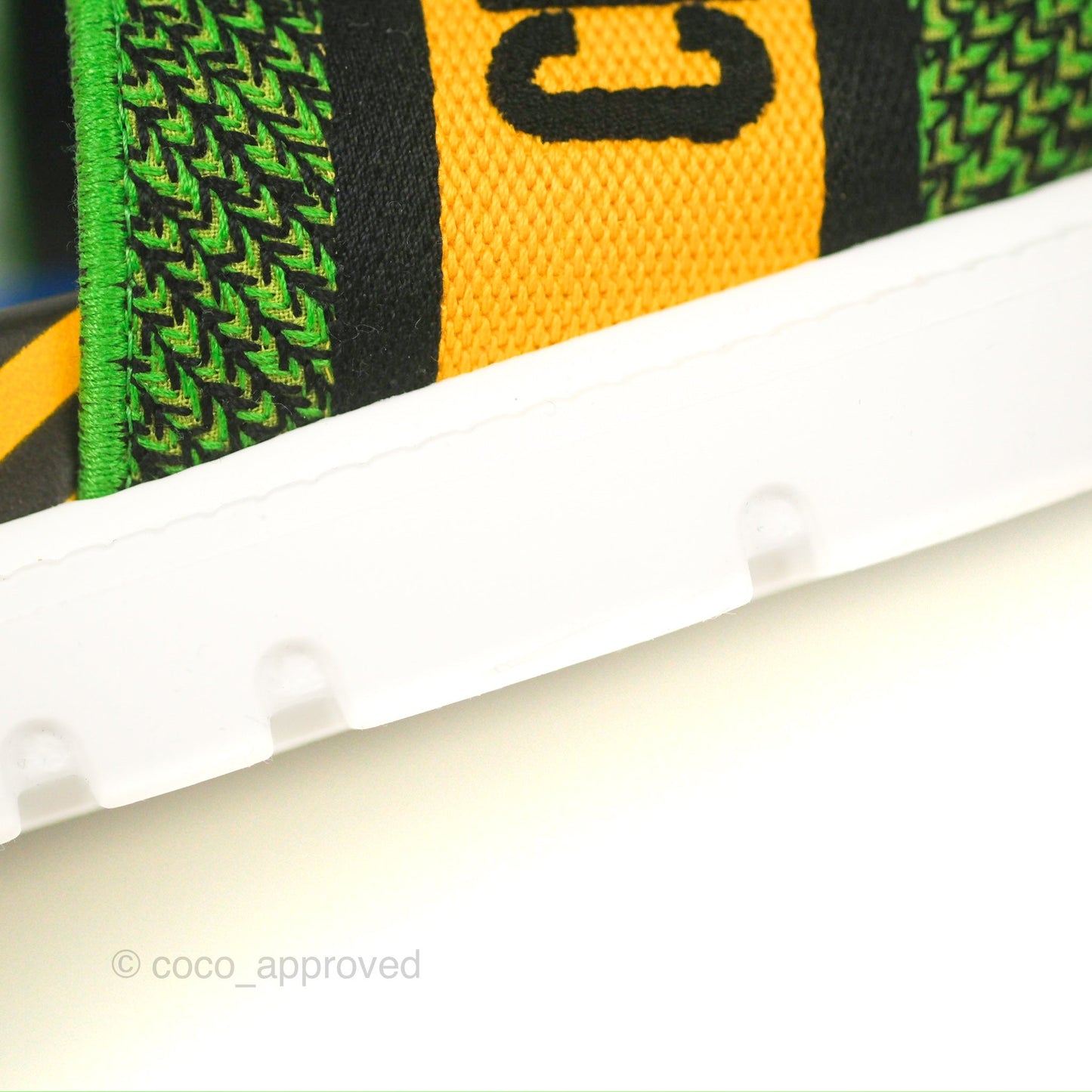 Dior Dway Slides Yellow Multicolor Size 37.5