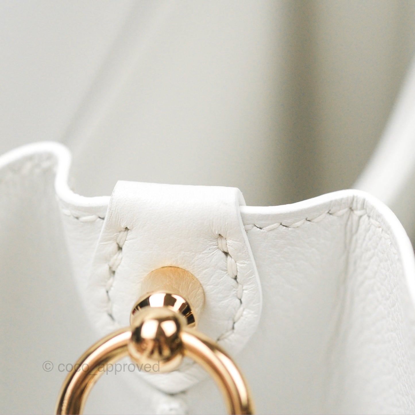 Hermès Roulis Mini 18 New White Evercolor Permabrass Hardware