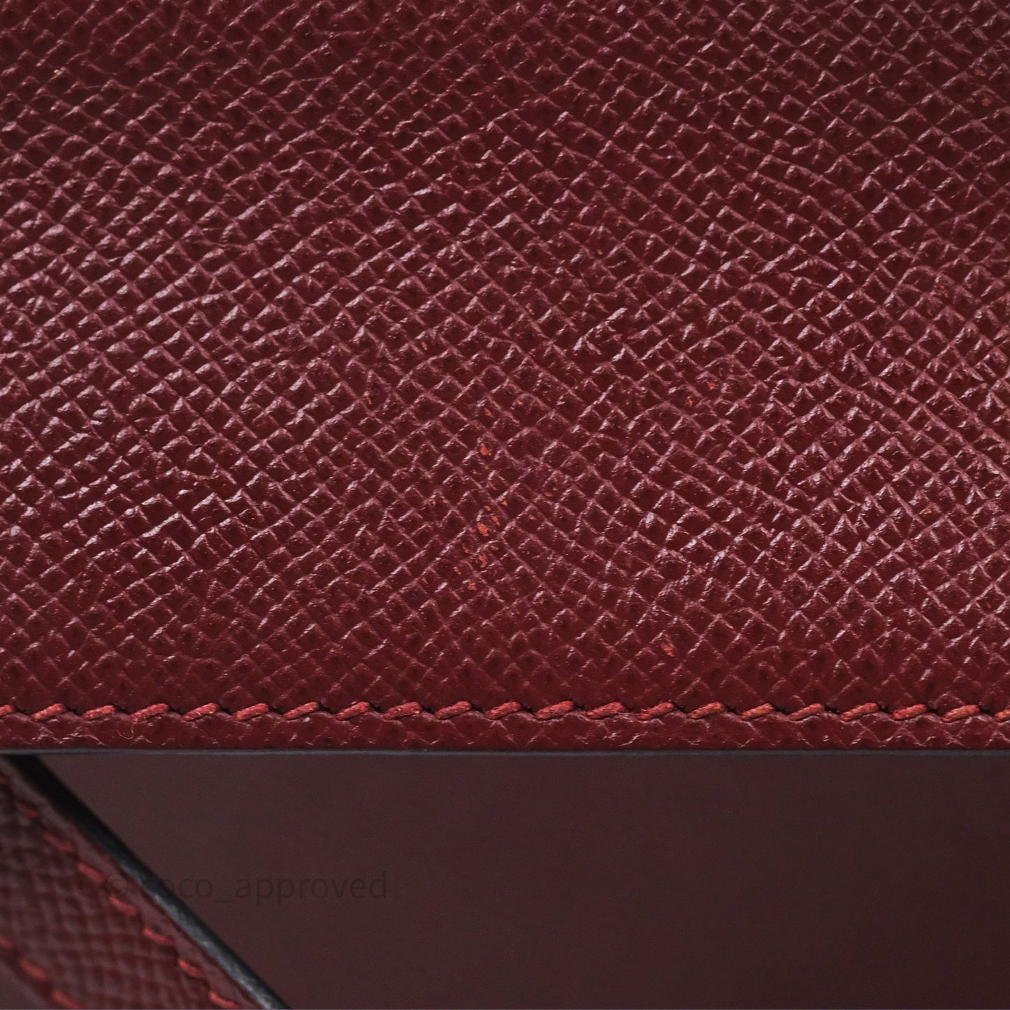 Hermès Sellier Kelly 25 Rouge H Epsom Gold Hardware